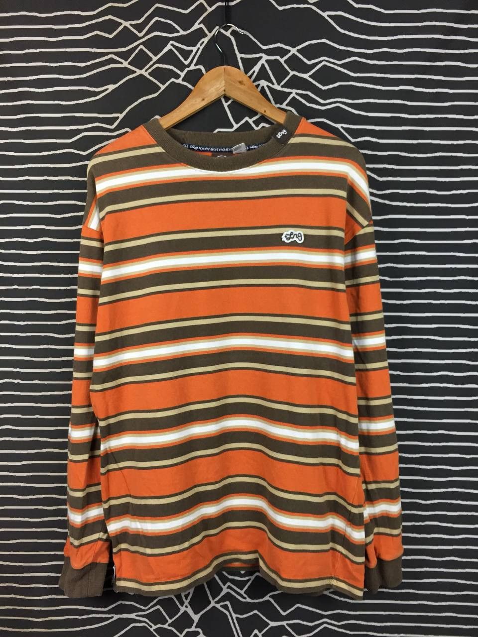 LRG Vtg LRG Lifted Research Group Roots People Striped Tee Size US XL / EU 56 / 4 - 1 Thumbnail