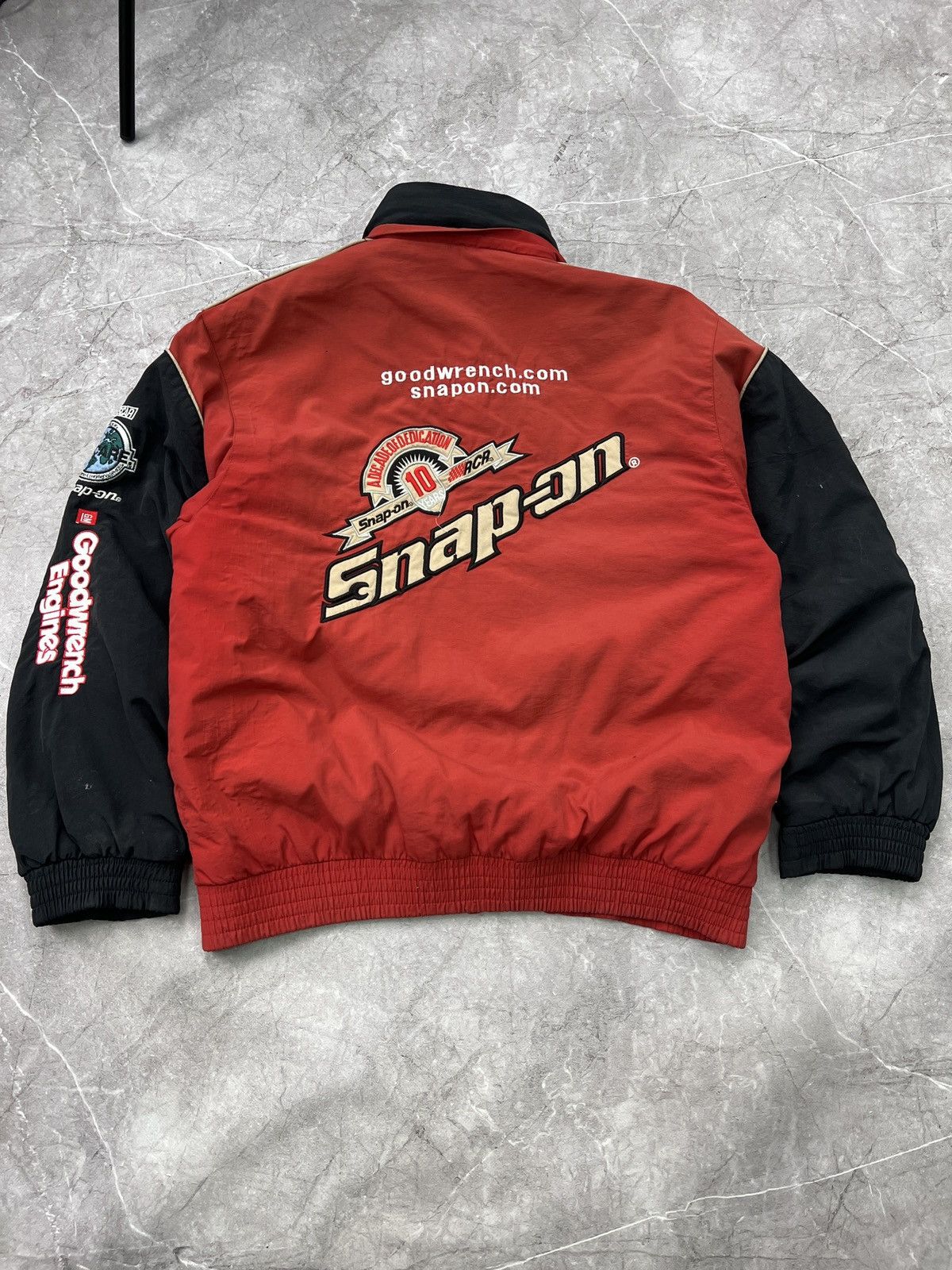 NASCAR × Vintage Vintage Snap-On Nascar Racing Jacket 90's nylon Size US L / EU 52-54 / 3 - 10 Thumbnail