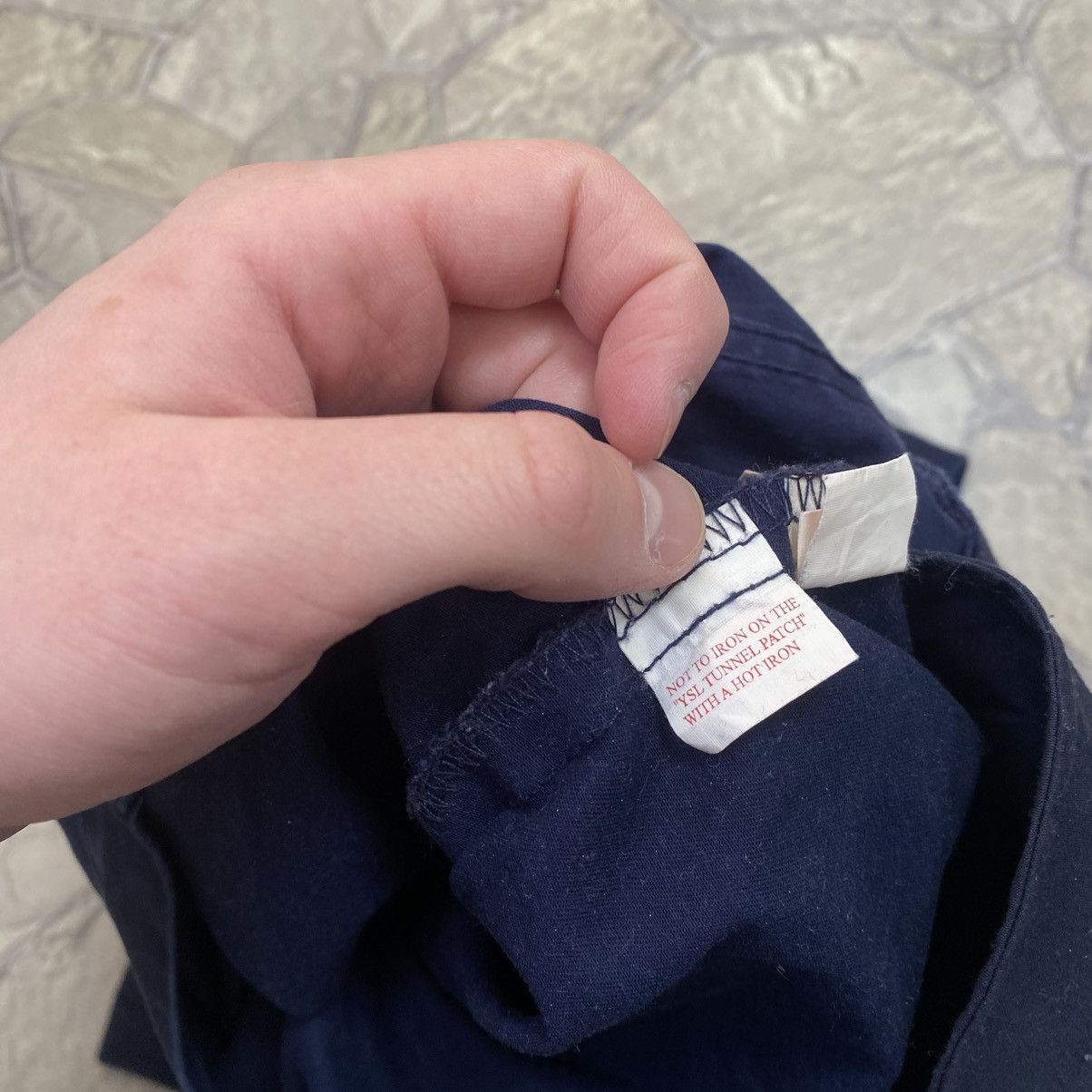 Yves Saint Laurent Vintage Yves Saint Laurent Baggy Jeans YSL Embroidered Logo Size US 36 / EU 52 - 12 Thumbnail