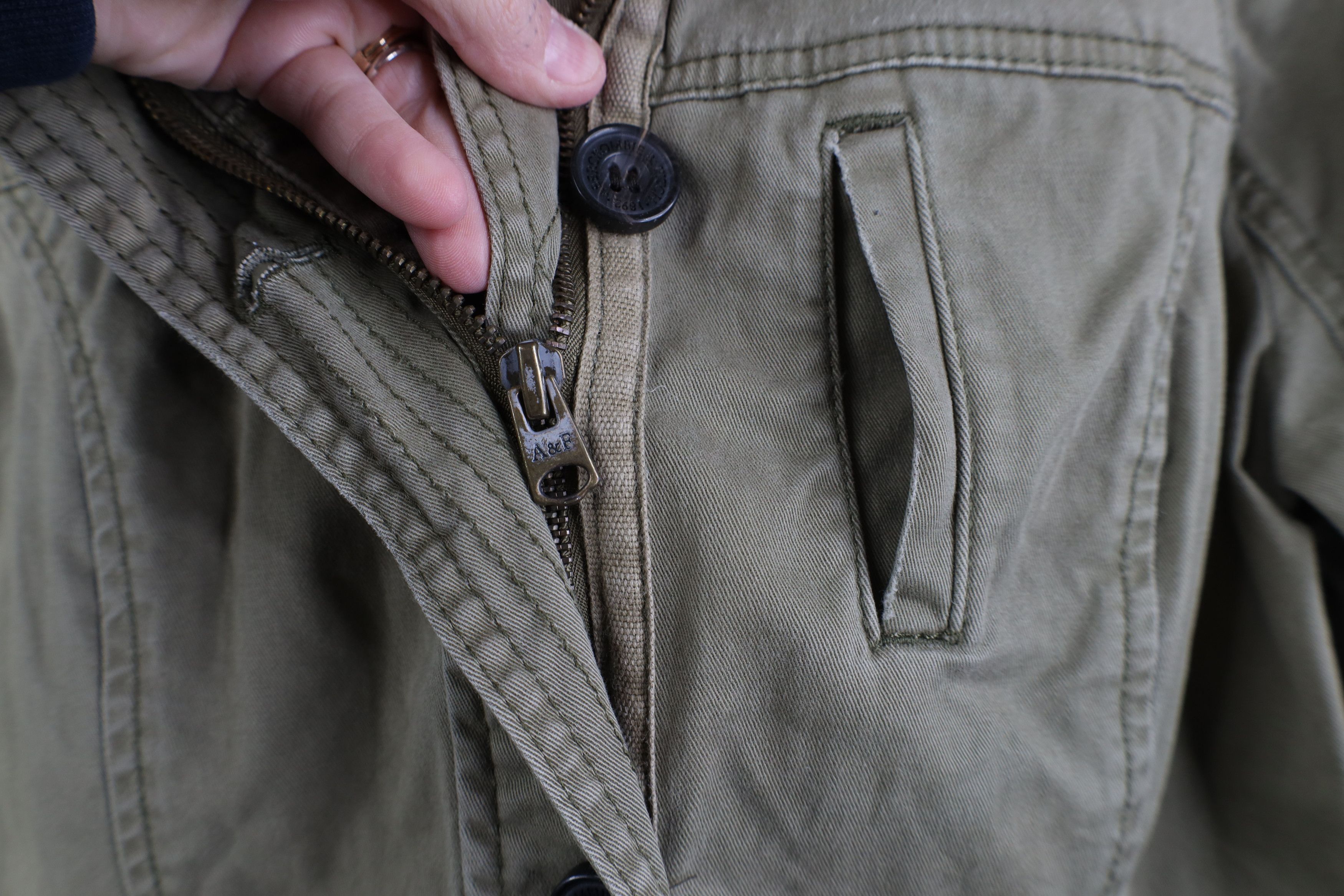 Abercrombie & Fitch Vintage 90s Y2K Abercrombie & Fitch Military Field Jacket Size L / US 10 / IT 46 - 7 Thumbnail