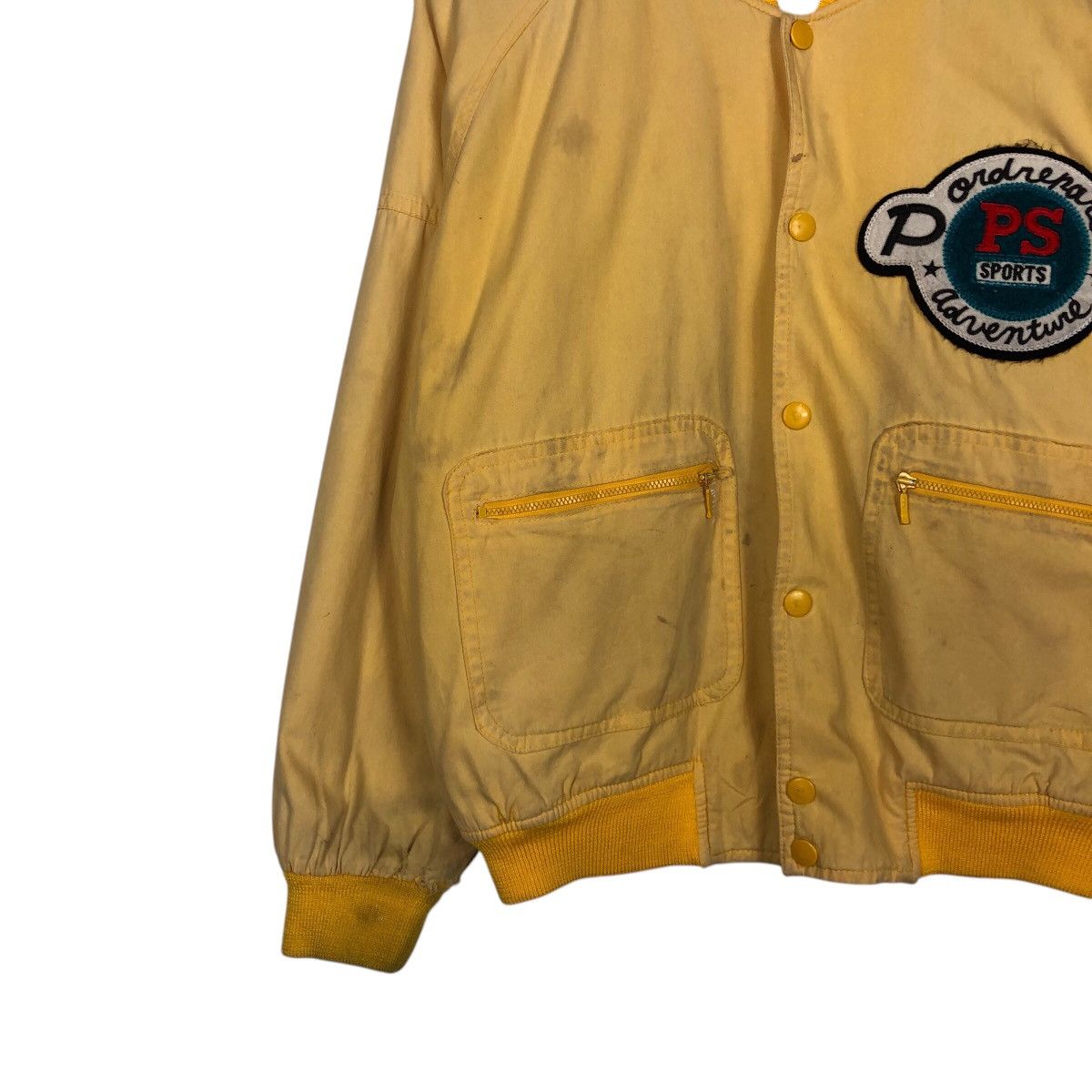 Japanese Brand 📌Sing Guts Bomber Jacket Spell Out Big Logo Issey Miyake Size US M / EU 48-50 / 2 - 5 Thumbnail