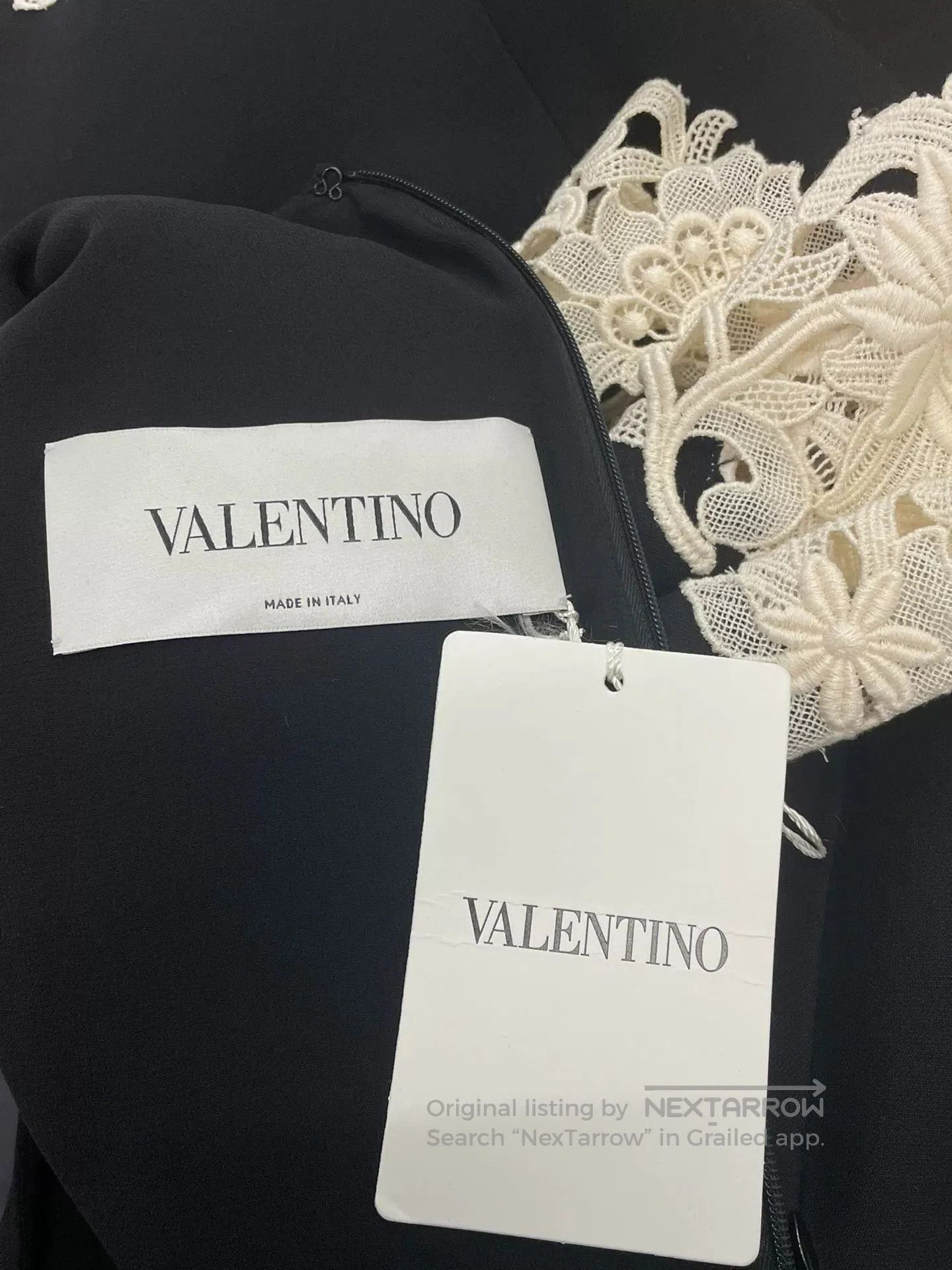 Valentino Valentino Black White Lace Dress. Size US 38 / EU 54 - 4 Thumbnail