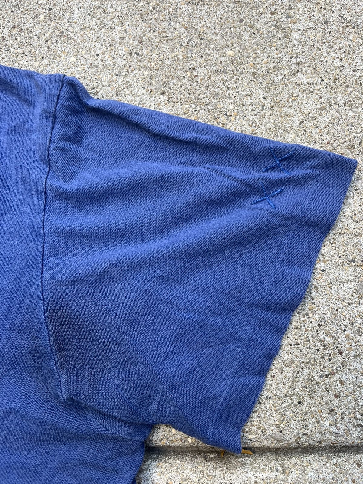 Kaws × Original Fake Shy Kaws Single Stitch Blue Tee Size US M / EU 48-50 / 2 - 2 Thumbnail