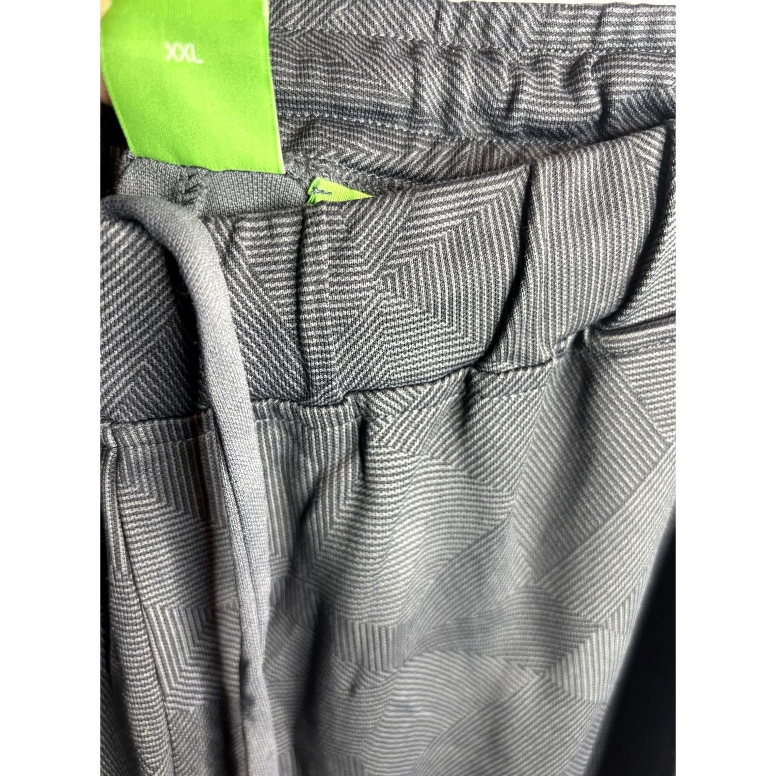 Hugo Boss BOSS Hugo Boss Pants Mens 2XL Gray Geometric Joggers Elastic Waist Pockets Size US 39 - 4 Thumbnail