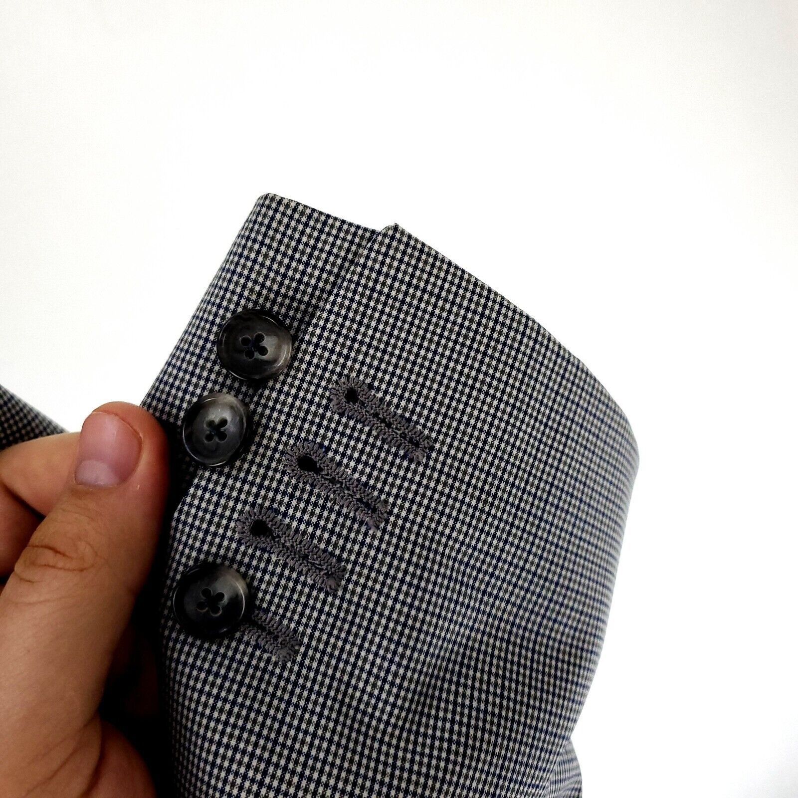 Jos. A. Bank Joseph Jos A Bank Wool 2 Button Blazer 42R Gray Green Blue C Size 42R - 5 Thumbnail