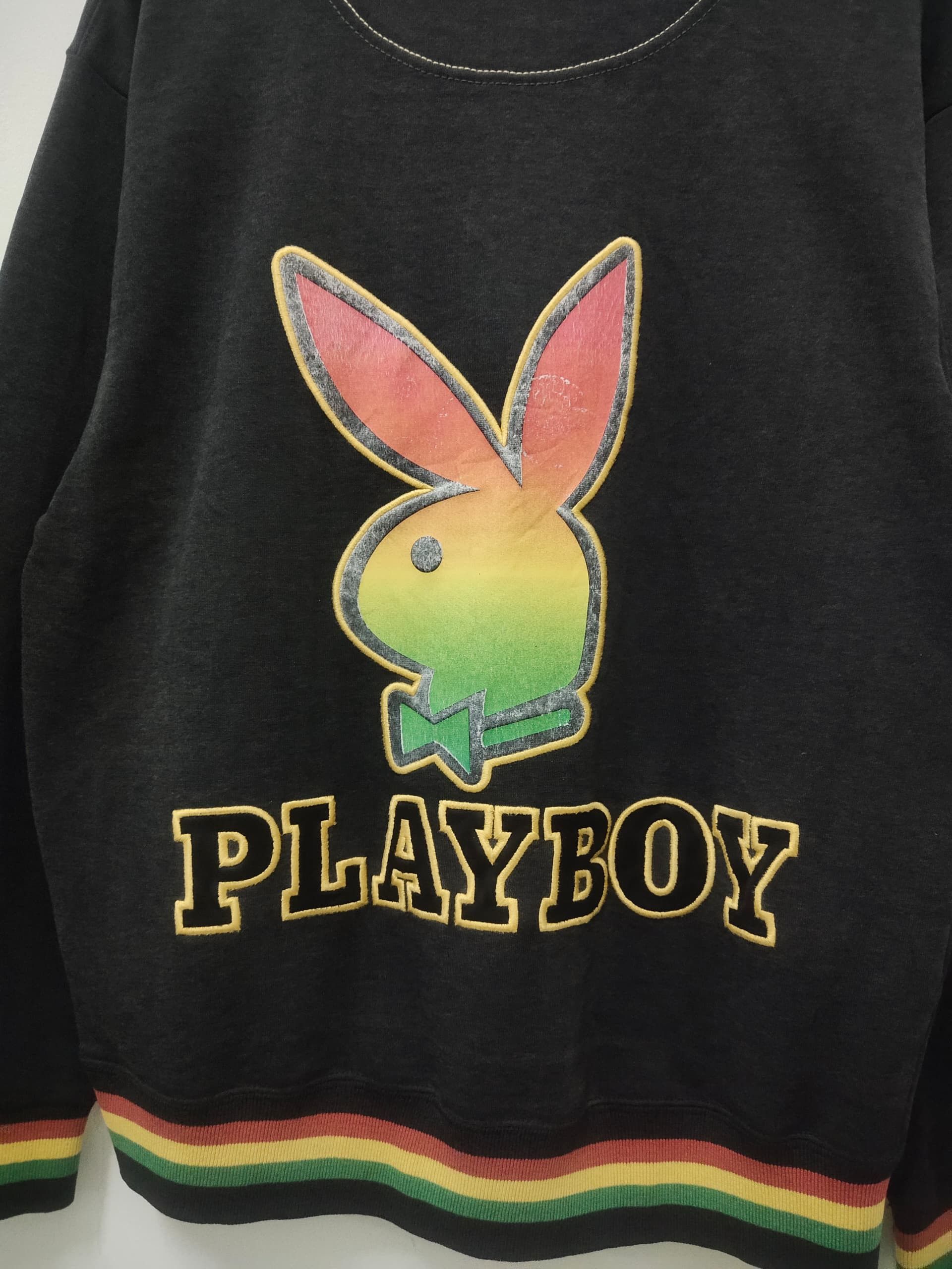 Playboy VINTAGE PLAYBOY REGGAE RASTA WEED JAMAICA SWEATSHIRT Size US M / EU 48-50 / 2 - 7 Thumbnail