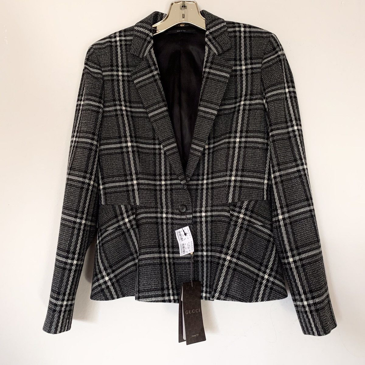 Gucci Gucci plaid wool blazer peplum Size S / US 4 / IT 40 - 19 Thumbnail