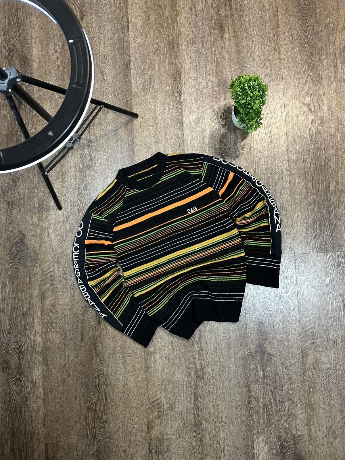 Vintage Dolce&Gabbana Avant-Garde Sweater Multicolor