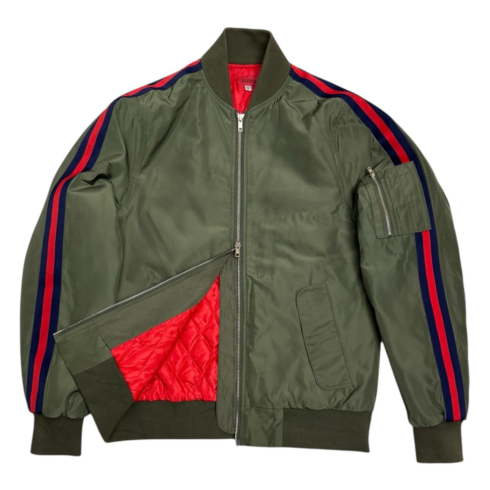 Killion KILLION Designer Streetwear Army Bomber Coat Jacket Medium Size US M / EU 48-50 / 2 - 1 Thumbnail