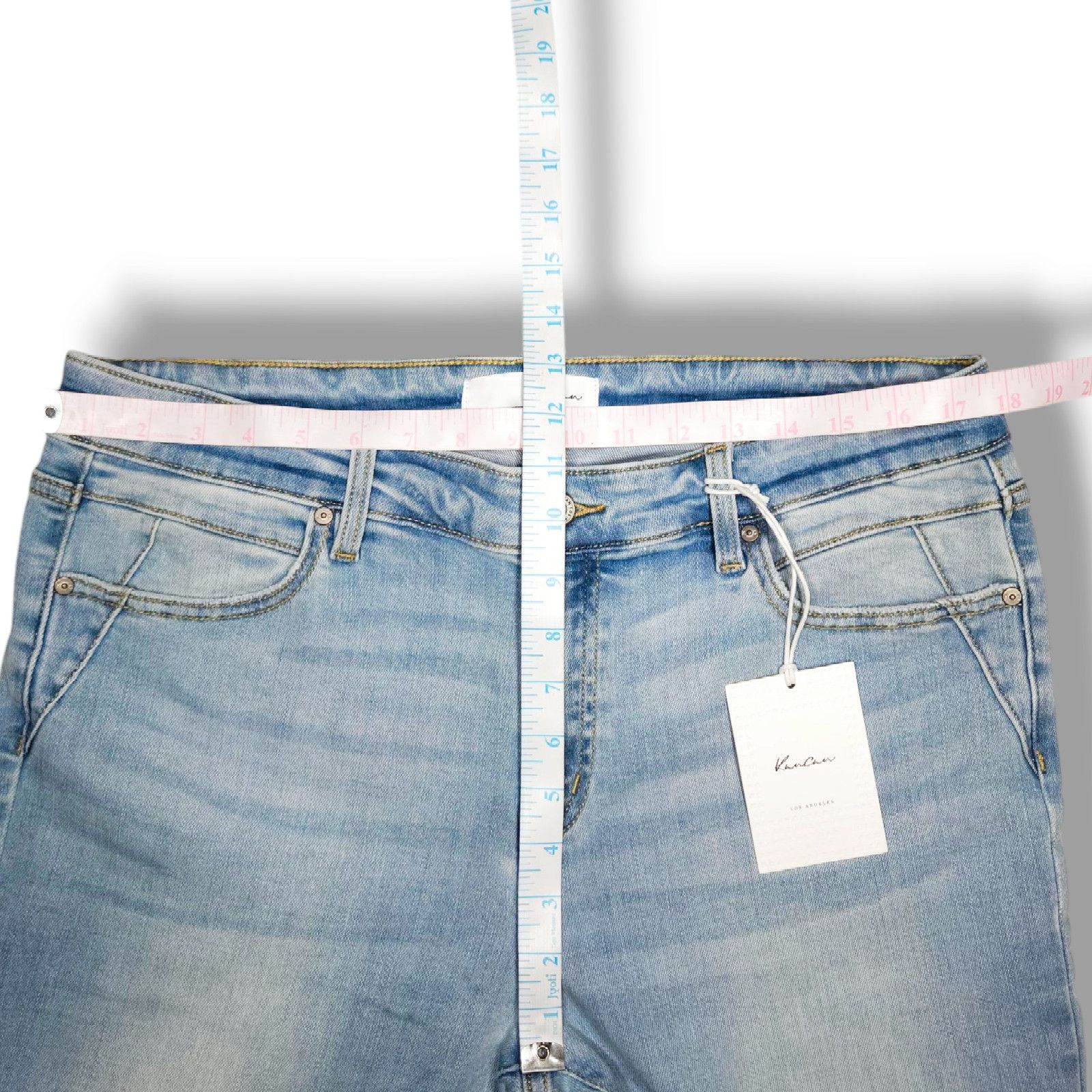Other NWT Kancan Skinny Denim Jeans Sz. 32x28 Light Stone Blue Size 32" / US 10 / IT 46 - 7 Thumbnail