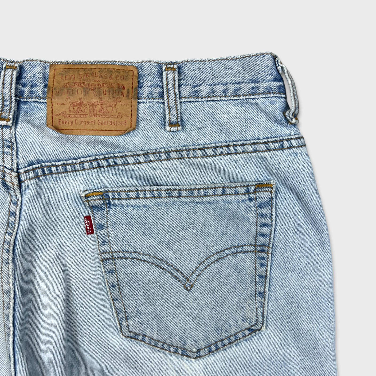 Levi's × Vintage Vintage 90s Levi's 535 Jeans 38x32 Euro Fit Wide Leg Baggy Size US 38 / EU 54 - 8 Thumbnail