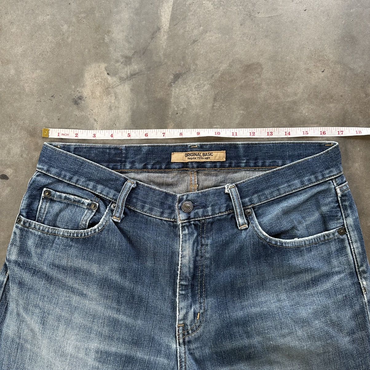 Japanese Brand Vintage Japanese Faded Distressed Denim Jean Pant W33 Size US 33 - 8 Thumbnail