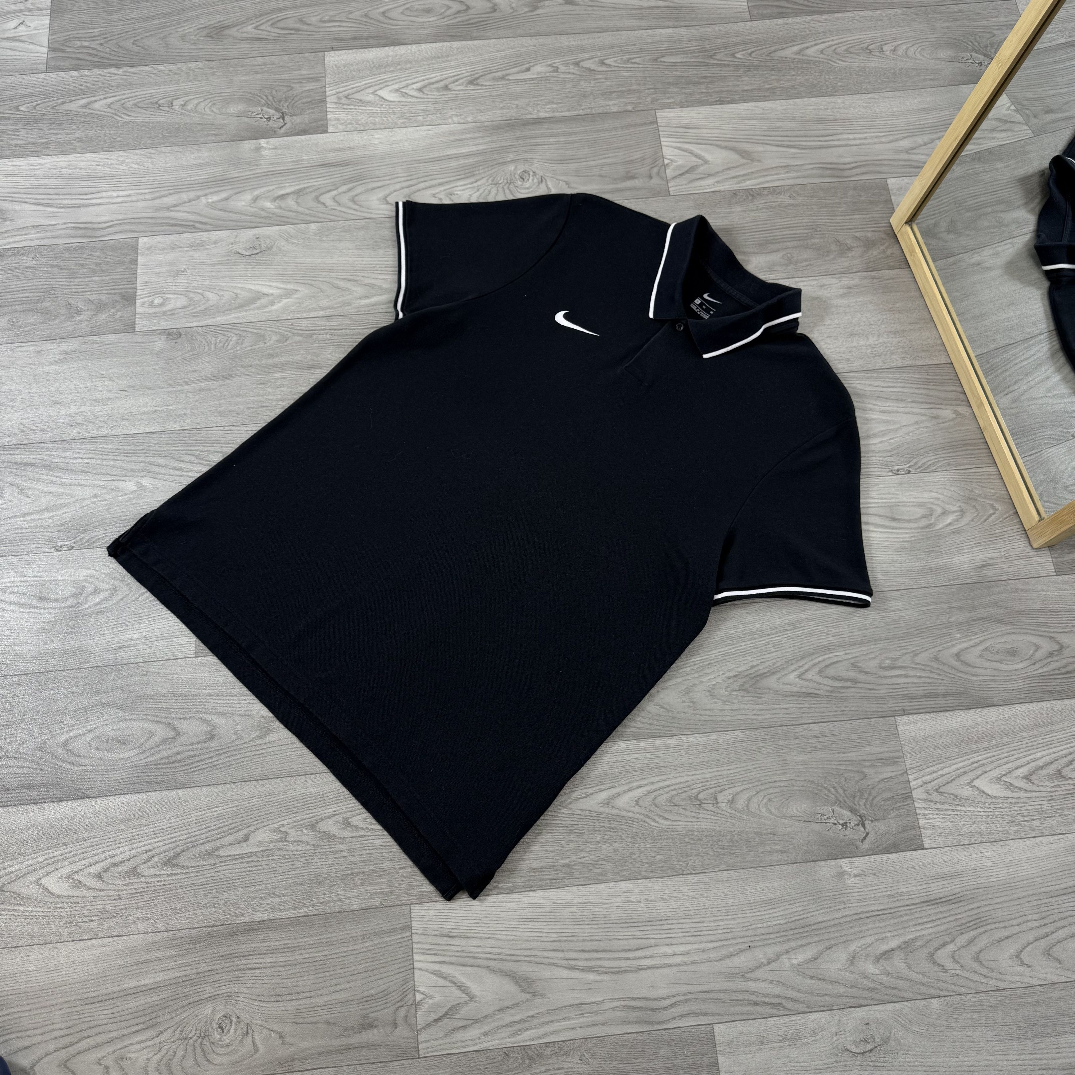 Nike Nike Black Polo Tee Shirt Size US XL / EU 56 / 4 - 4 Thumbnail