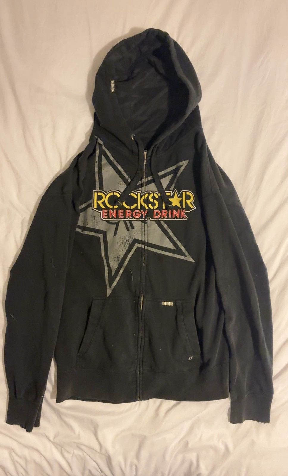 Rockstar Energy Vintage Y2K Rockstar Hoodie- Size Xl Size US XL / EU 56 / 4 - 1 Thumbnail