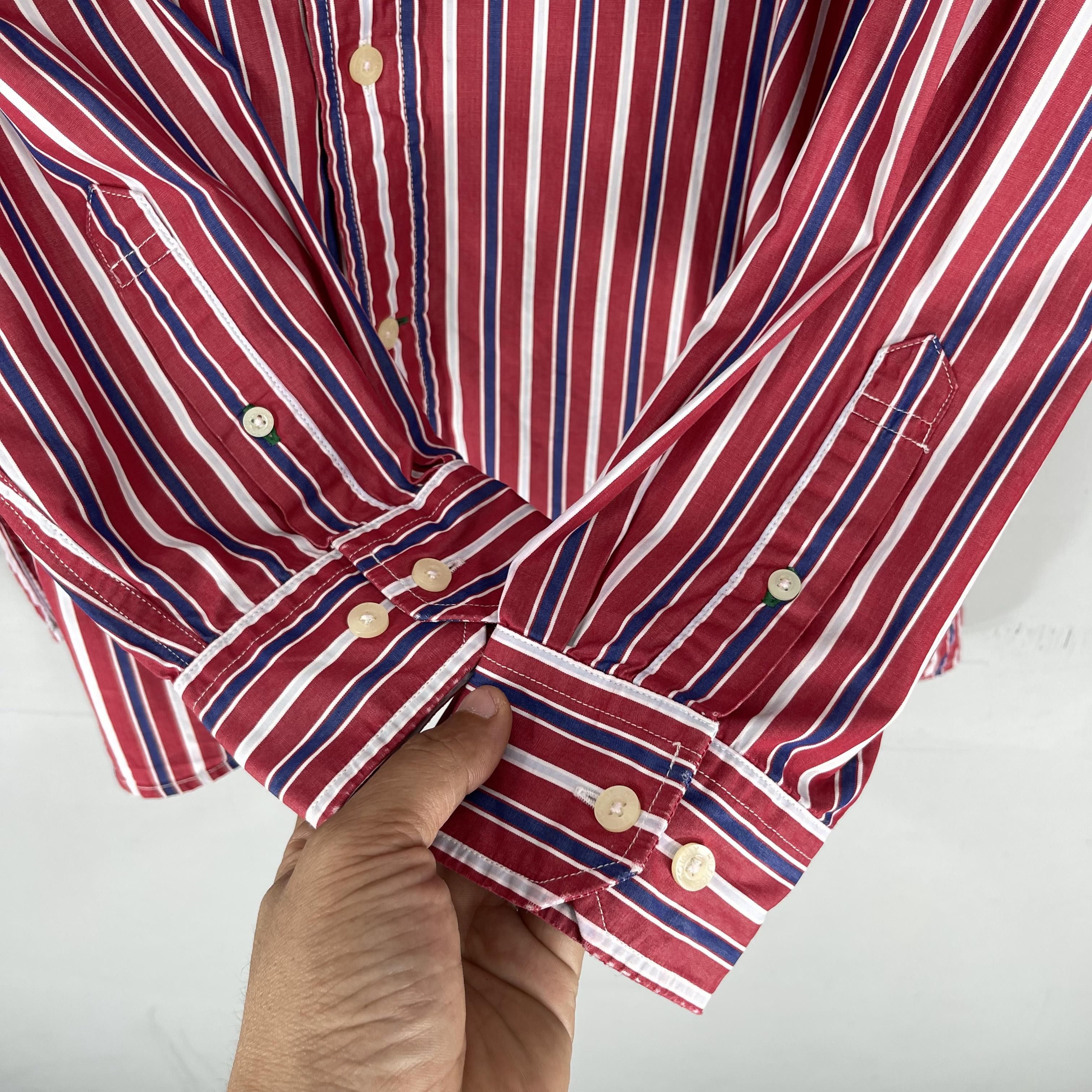Tommy Hilfiger Vintage 90s TOMMY HILFIGER Retro Stripes Oxfords Shirt Size US XL / EU 56 / 4 - 7 Thumbnail