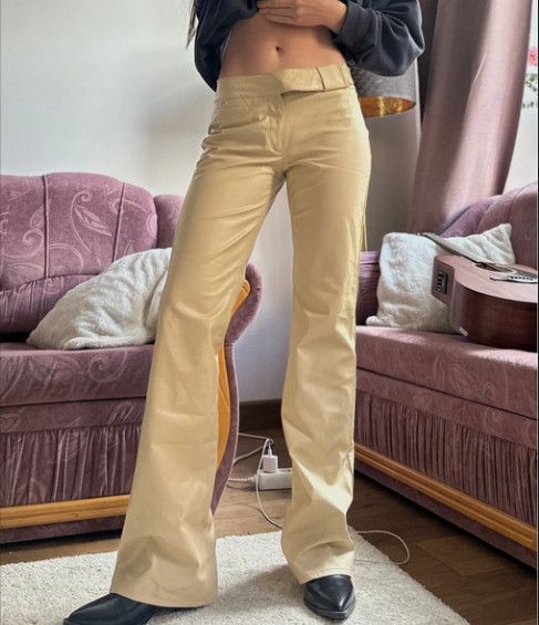 Miss Sixty Miss Sixty vintage Faux Leather y2k Flared Pants 2000`s Size 29" - 1 Thumbnail
