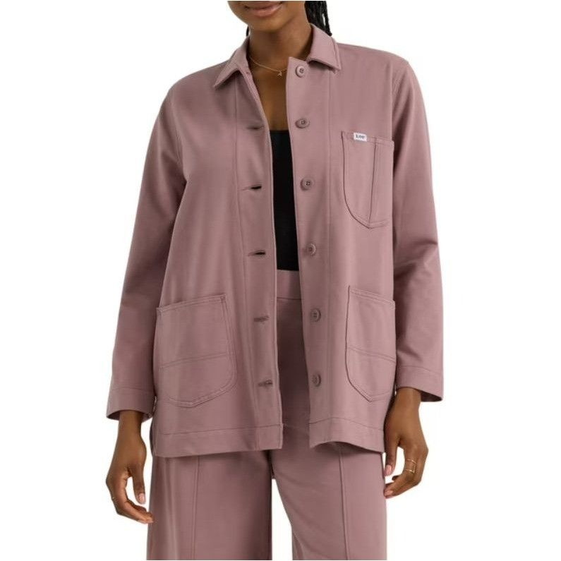 Lee Lee XL Dreamy Mauve Utility Jacket Button Front Chore Coat S Size XL / US 12-14 / IT 48-50 - 19 Thumbnail