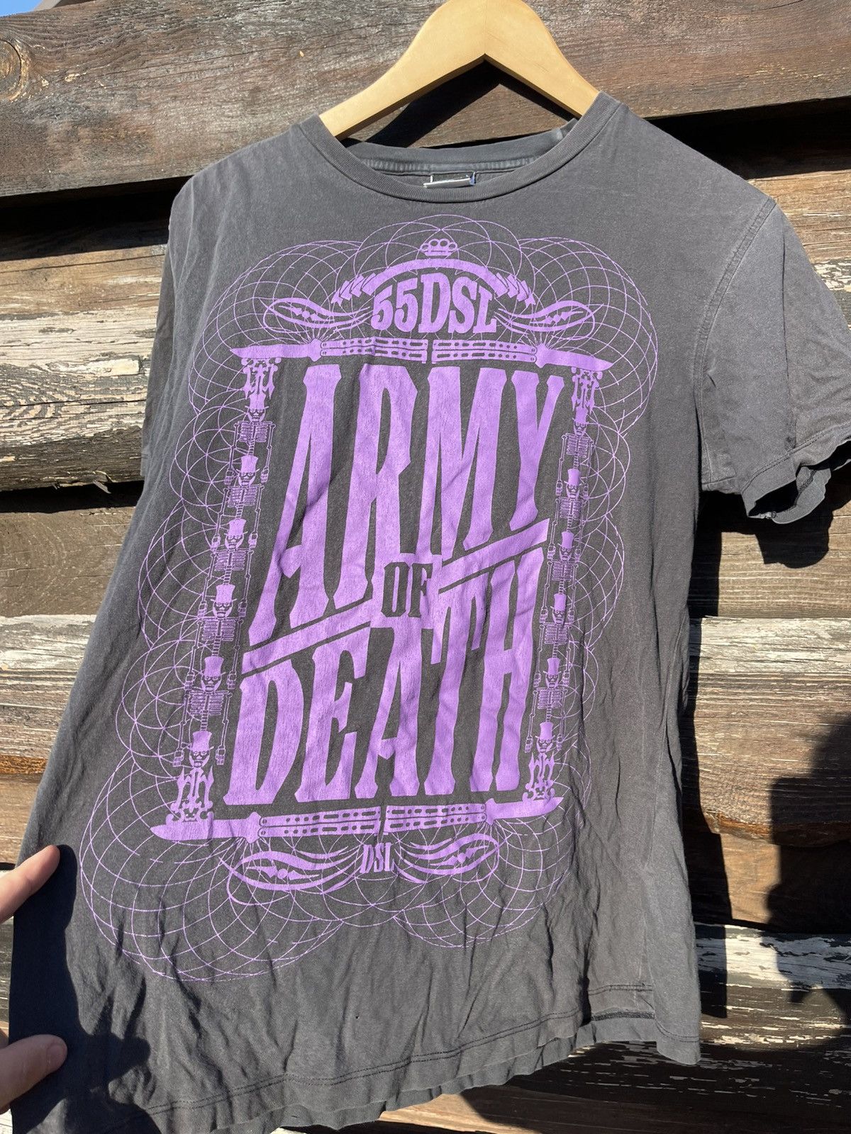 55DSL 55DSL Army Of Death vintage t-shirt black Size US L / EU 52-54 / 3 - 2 Thumbnail