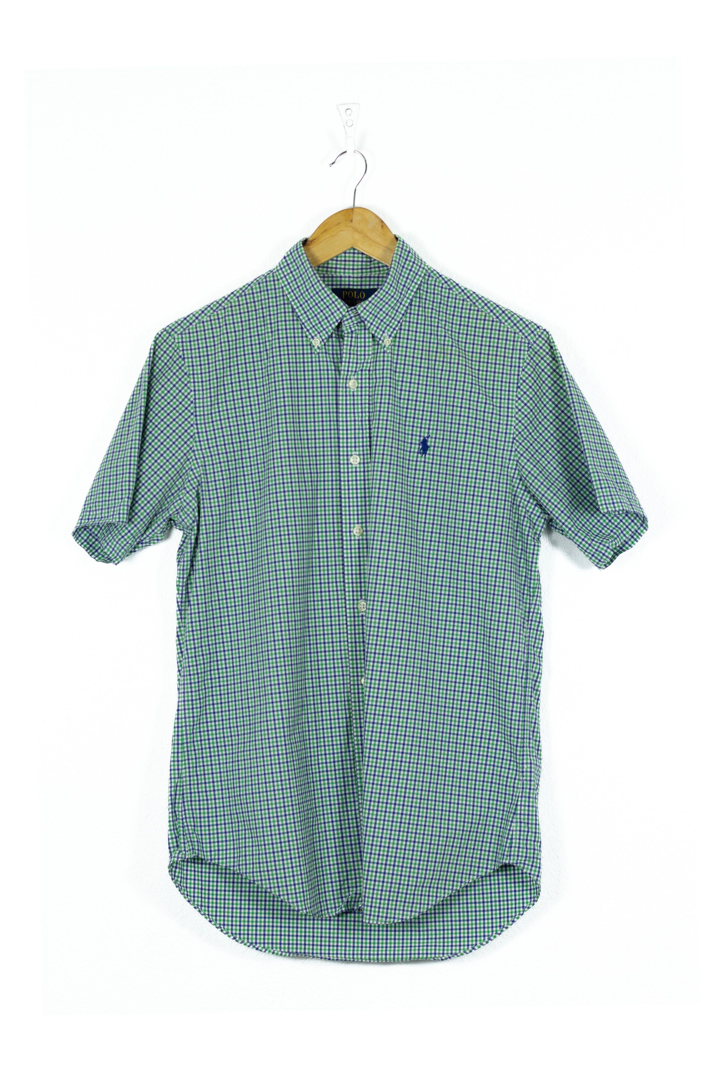 Polo Ralph Lauren × Vintage Ralph Lauren Logo Green Check Oxford Shirt S Size US S / EU 44-46 / 1 - 1 Thumbnail