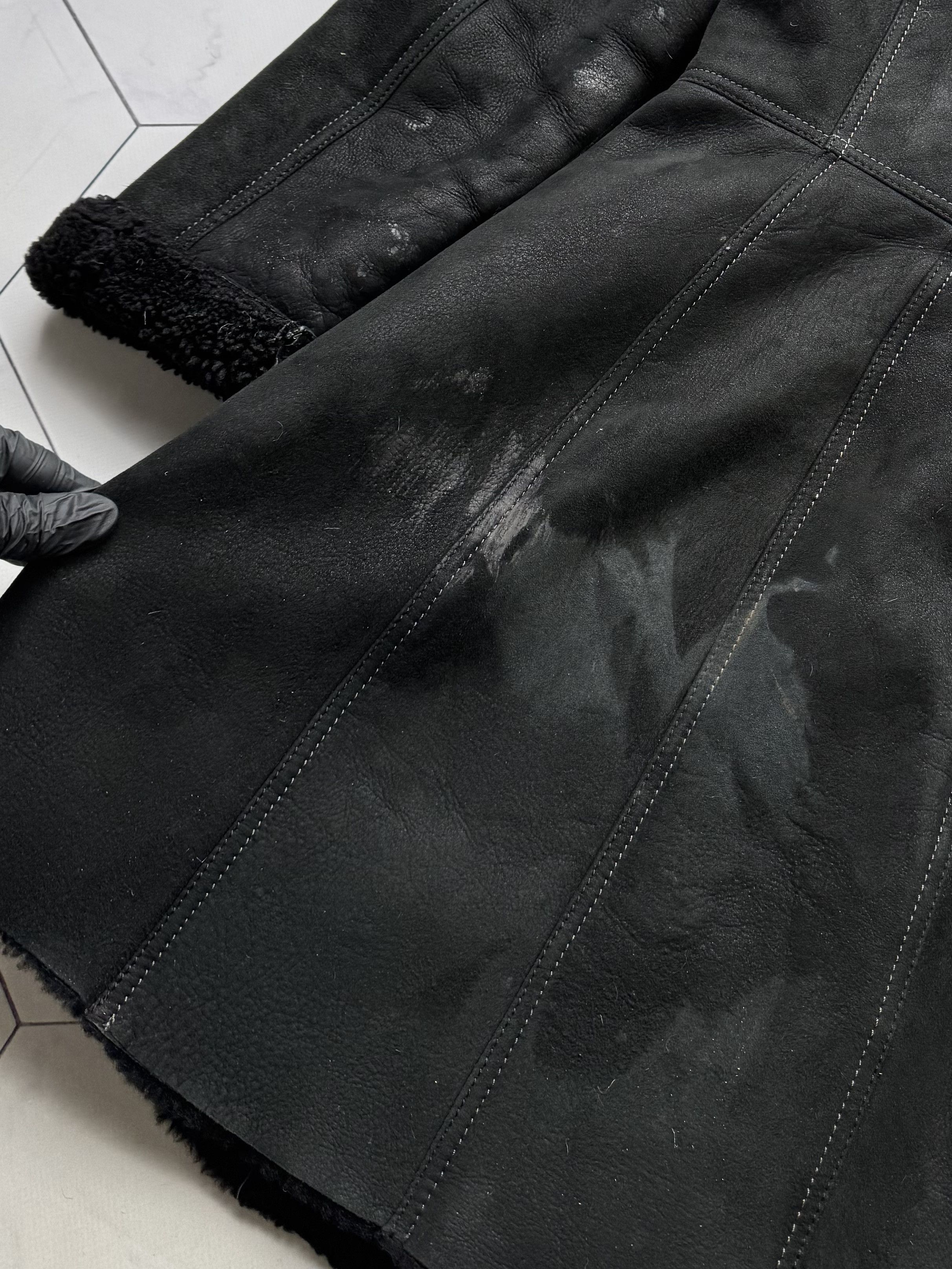 Japanese Brand Vintage Real Sheepskin Coat (B587)E2D15 Size M / US 6-8 / IT 42-44 - 11 Thumbnail