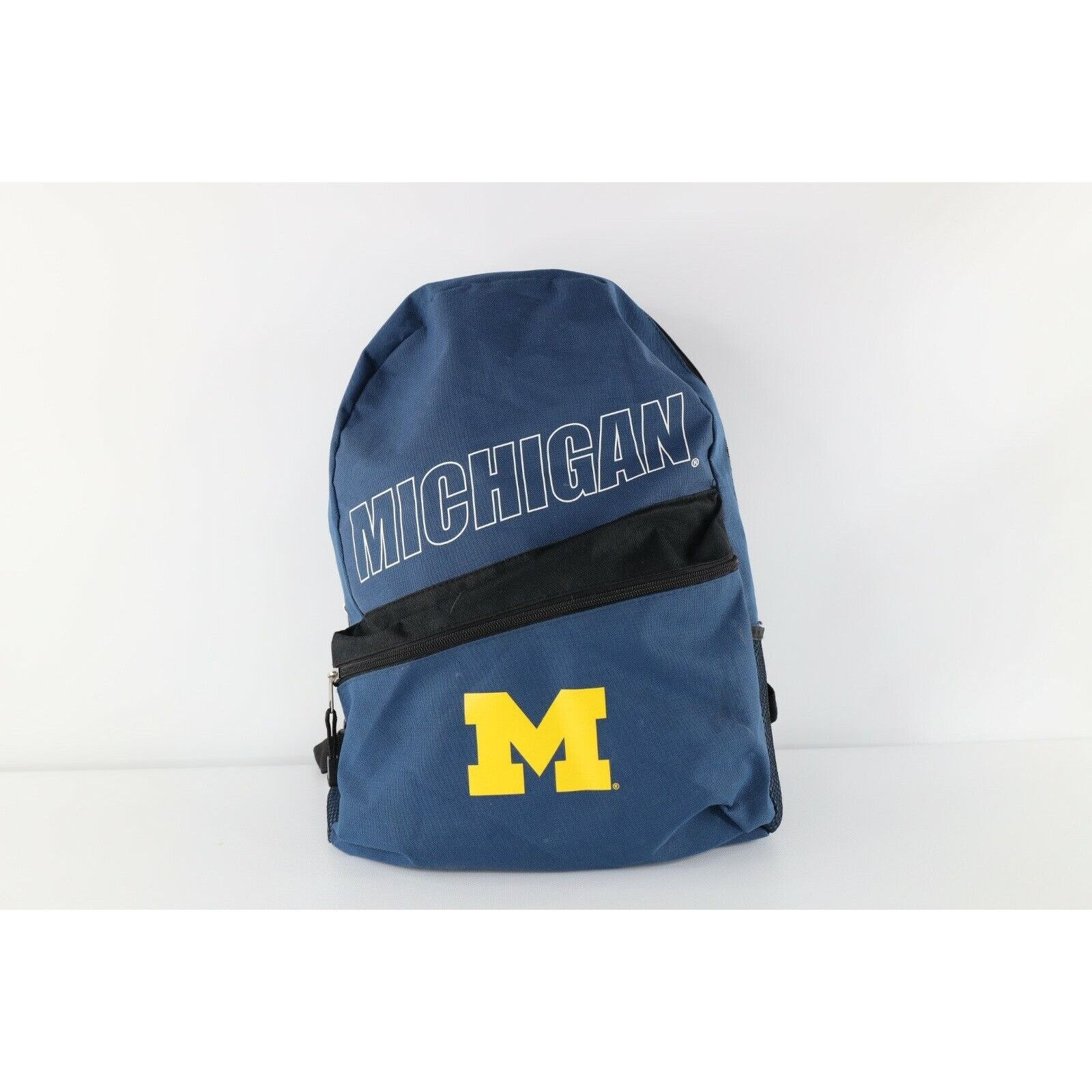 Vintage Vintage 90s University of Michigan Spell Out Backpack Bag Size ONE SIZE - 1 Thumbnail