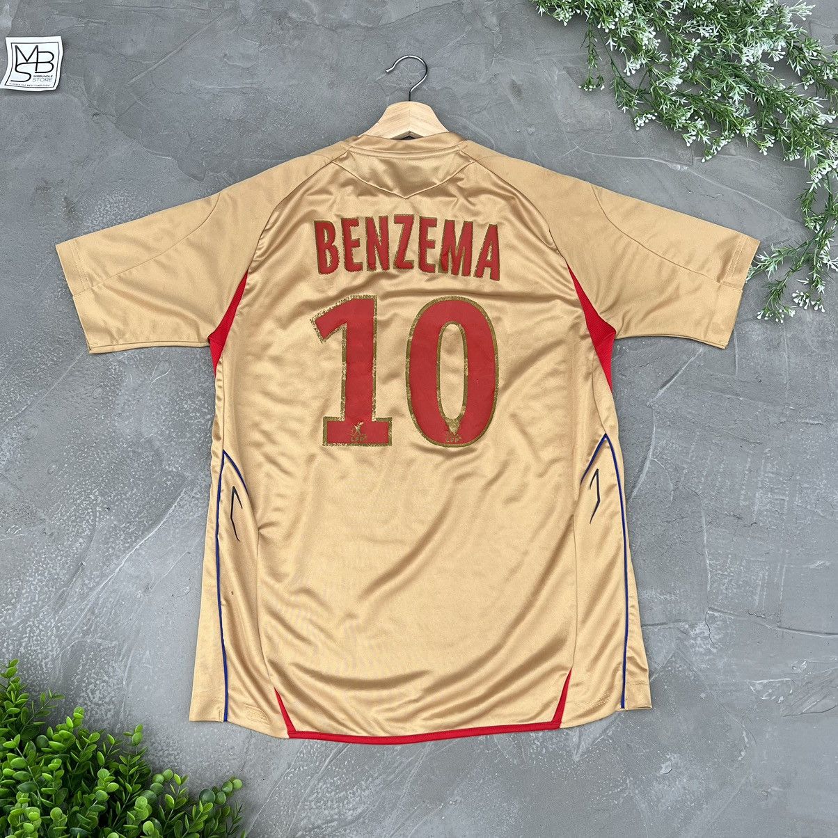 2007-08 OLYMPIQUE LYONNAIS AWAY JERSEY (#10 BENZEMA