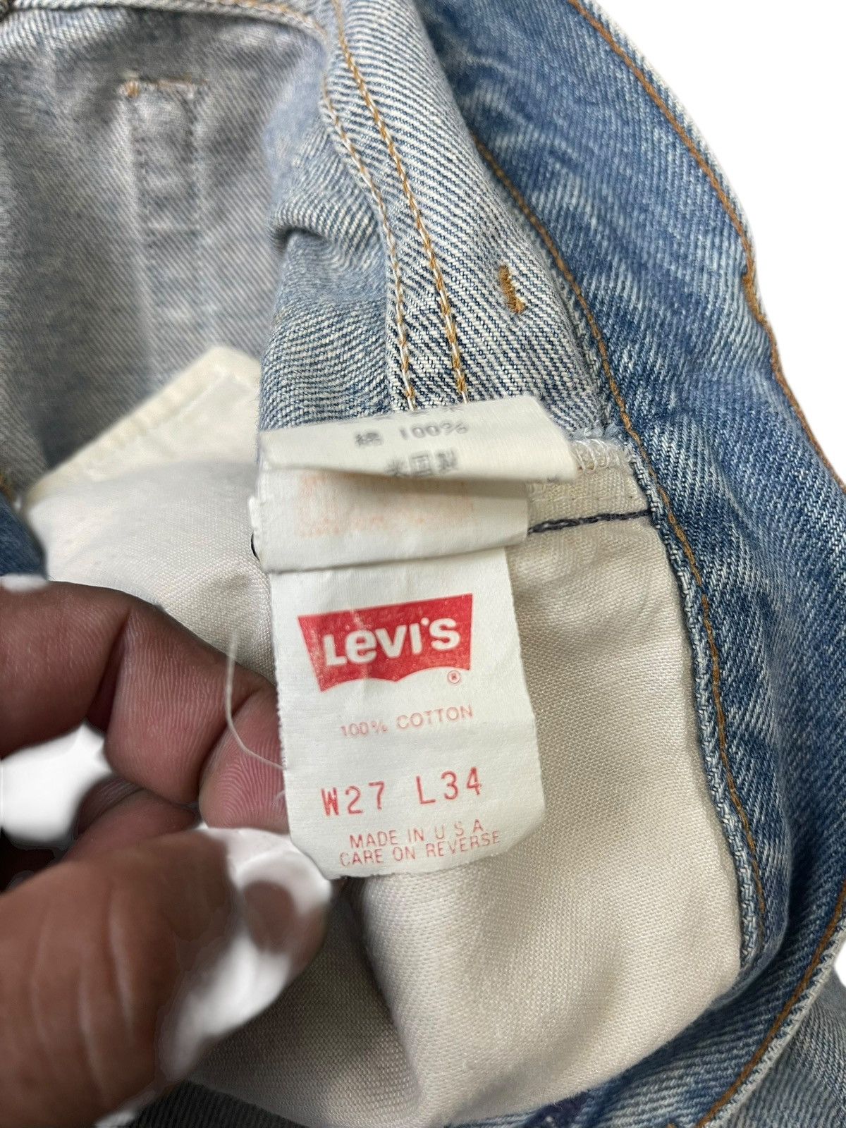 Levi's Vintage Clothing Vintage Levi’s 501 Jeans Straight Cut USA Size US 27 - 14 Thumbnail
