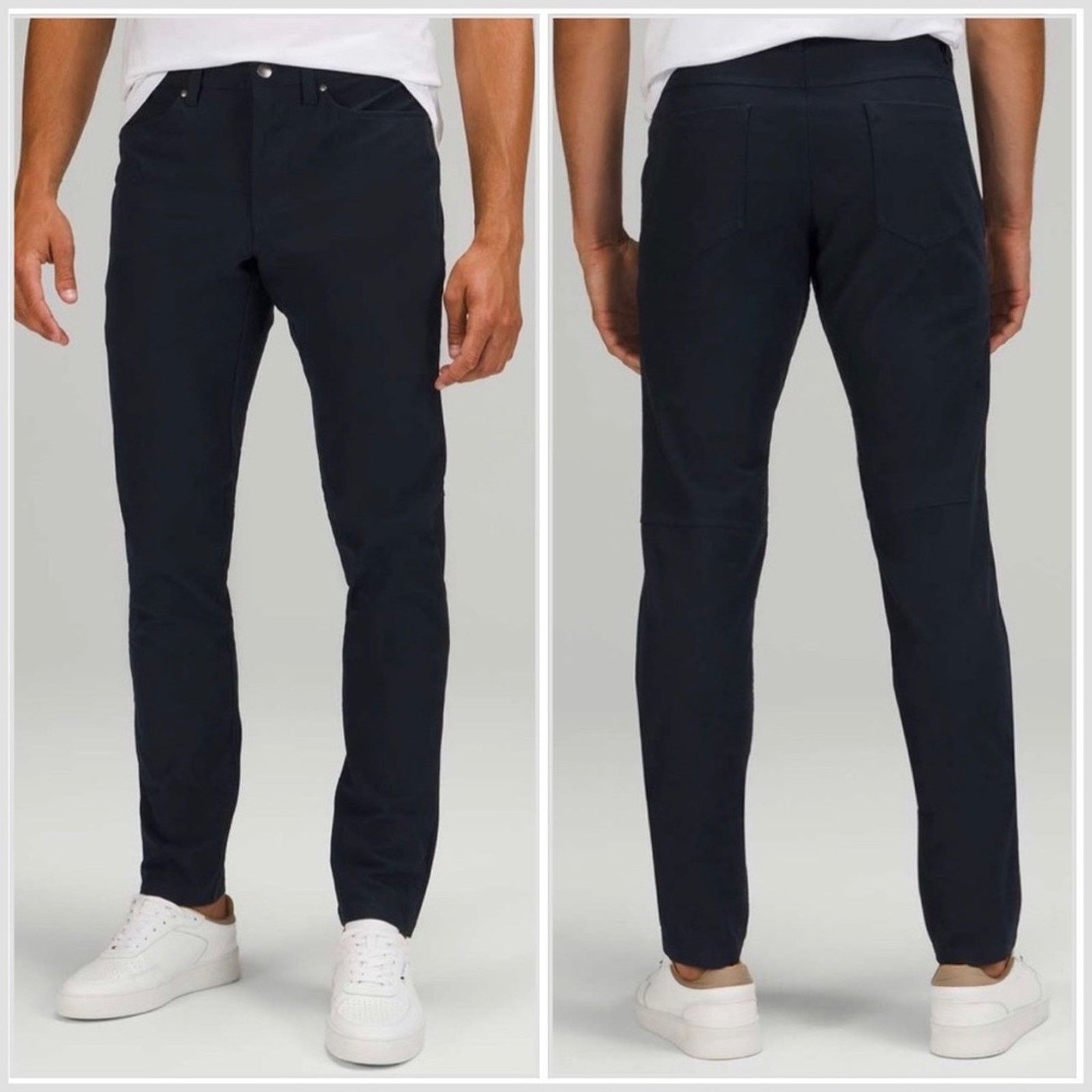 NEW LULULEMON Men’s ABC Black Slim Straight Casual Pants 32