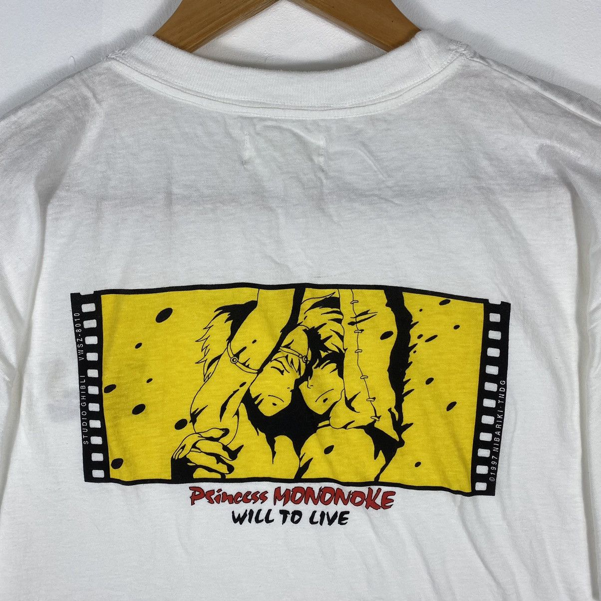 Anime Vintage 1997 PRINCESS MONONOKE Studio Ghibli Collection Tee Size US M / EU 48-50 / 2 - 3 Thumbnail