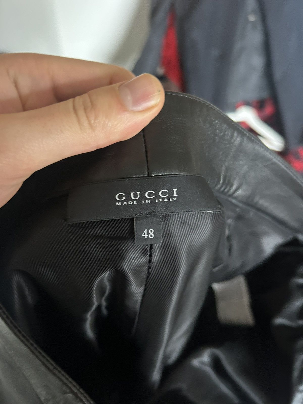 Gucci Gucci Black Leather Slim-Fit Pants Size US 32 / EU 48 - 9 Thumbnail