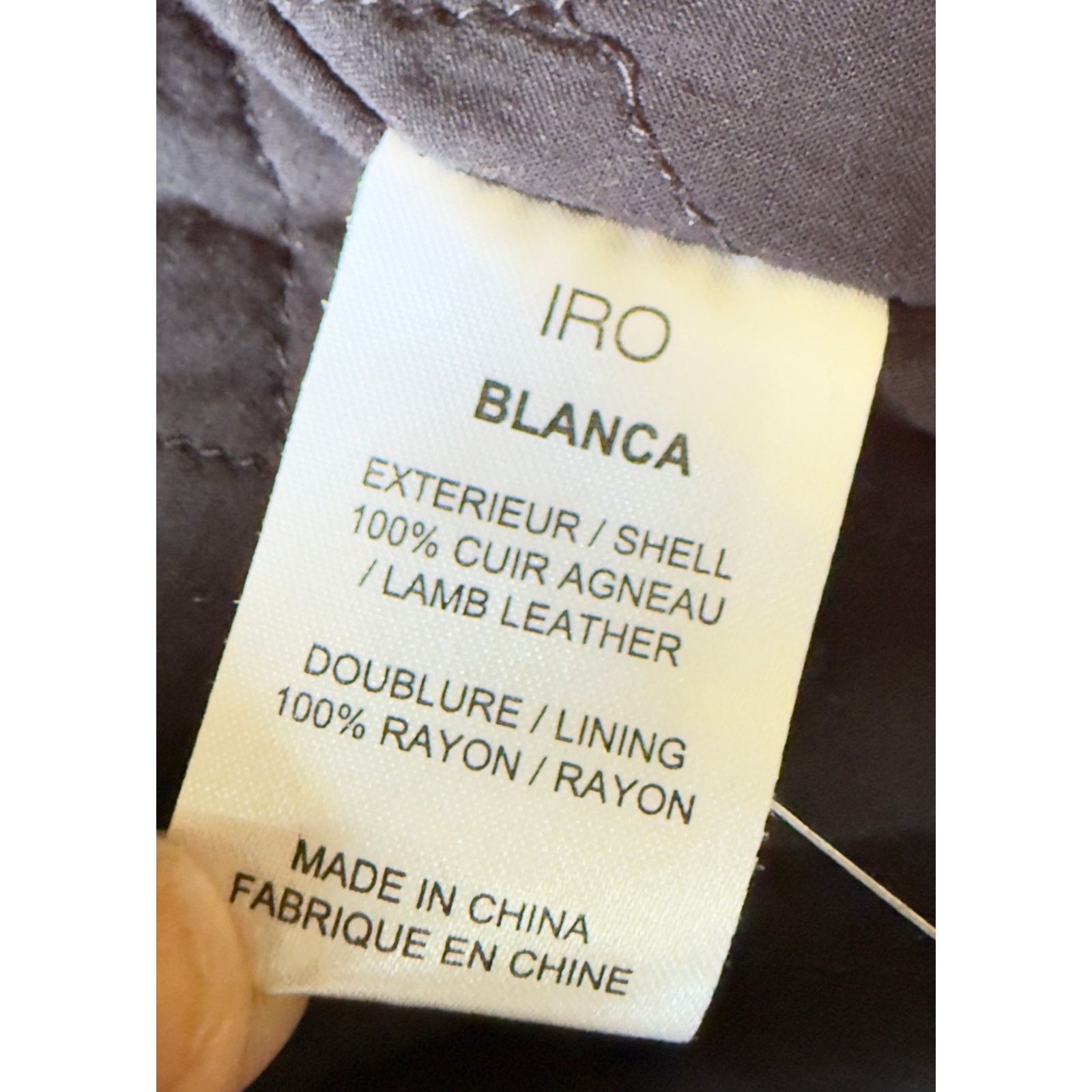 Iro IRO Blanca Leather 2 tone Motorcycle Jacket $1280 size 36/4 Size S / US 4 / IT 40 - 9 Thumbnail