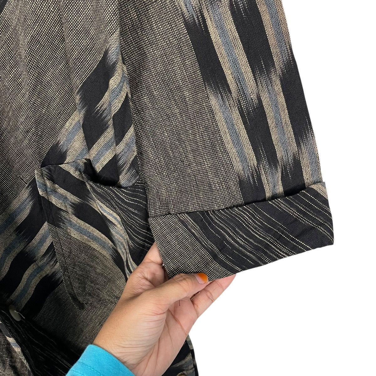 Japanese Brand Japanese Brand Chandni Patterned Long Coat Size M / US 6-8 / IT 42-44 - 14 Thumbnail