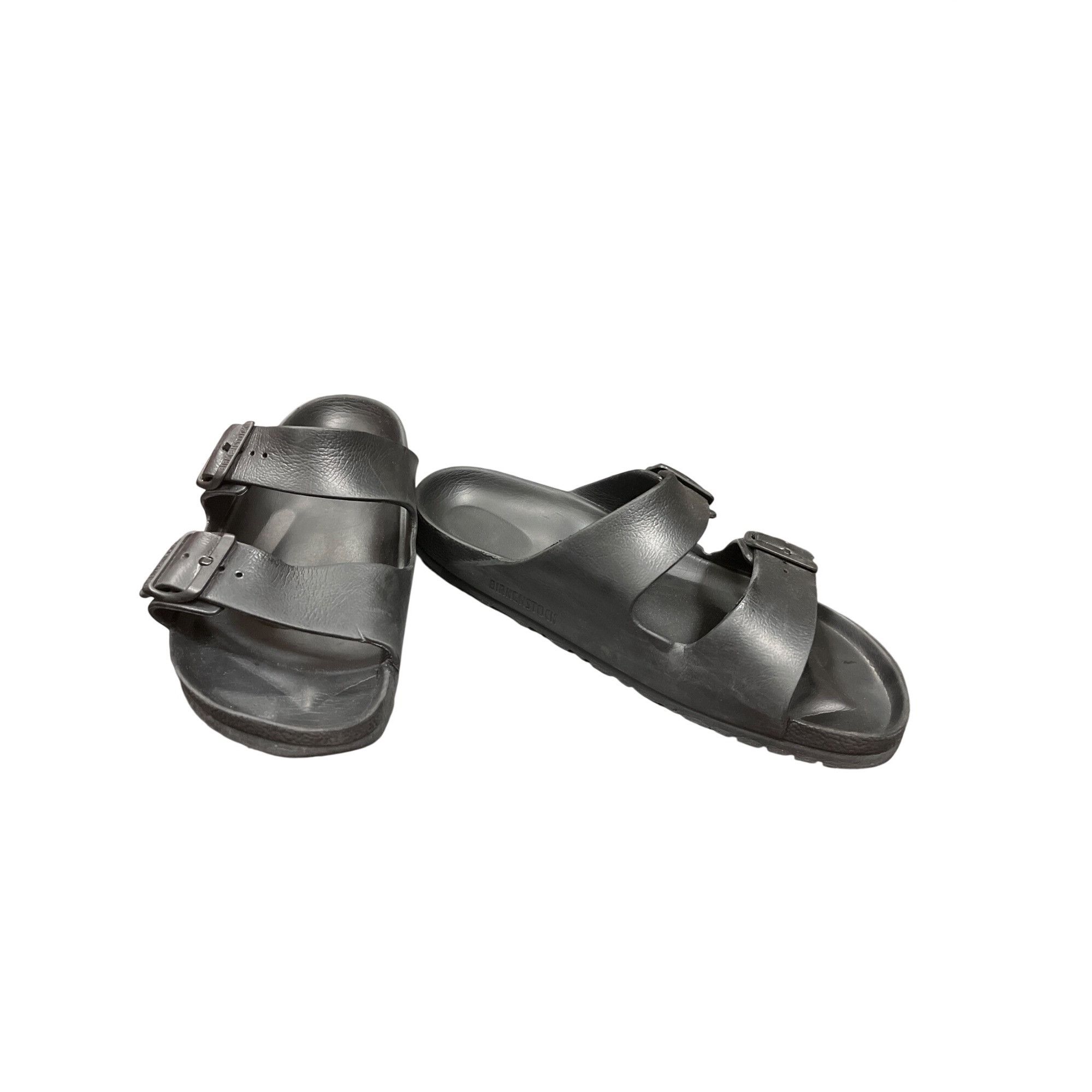 Birkenstock Birkenstock wms blac faux leather casual slip on sandals sz Size US 8.5 / IT 38.5 - 1 Thumbnail