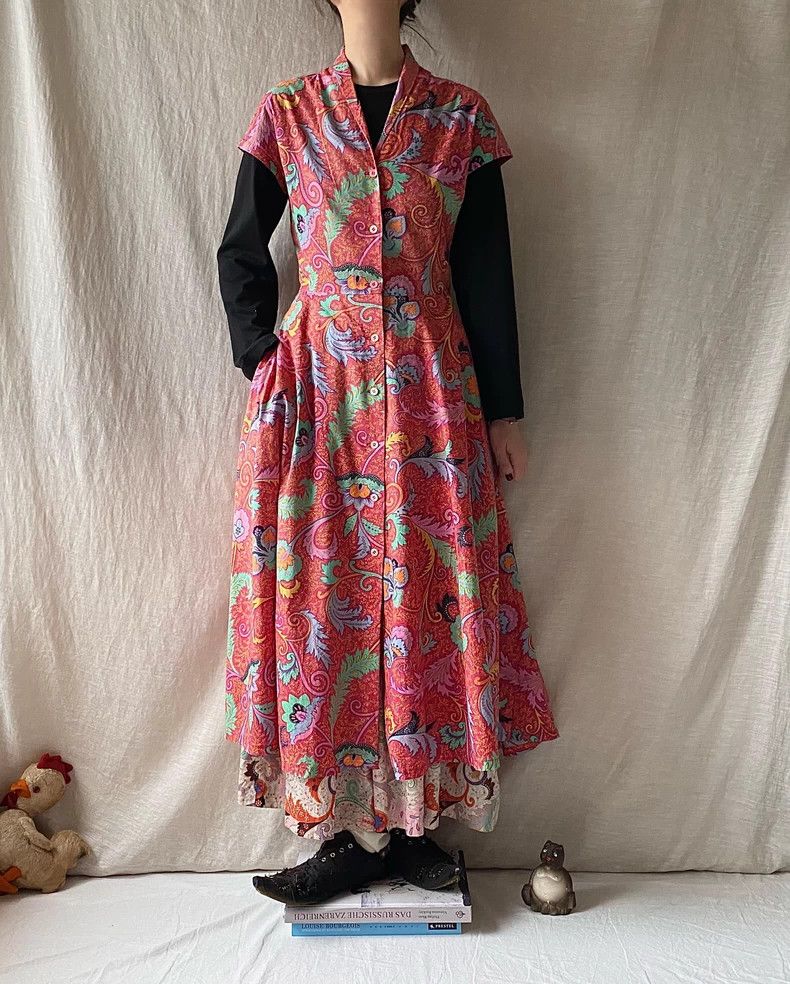 Kenzo KENZO Plant print dress Size M / US 6-8 / IT 42-44 - 1 Thumbnail