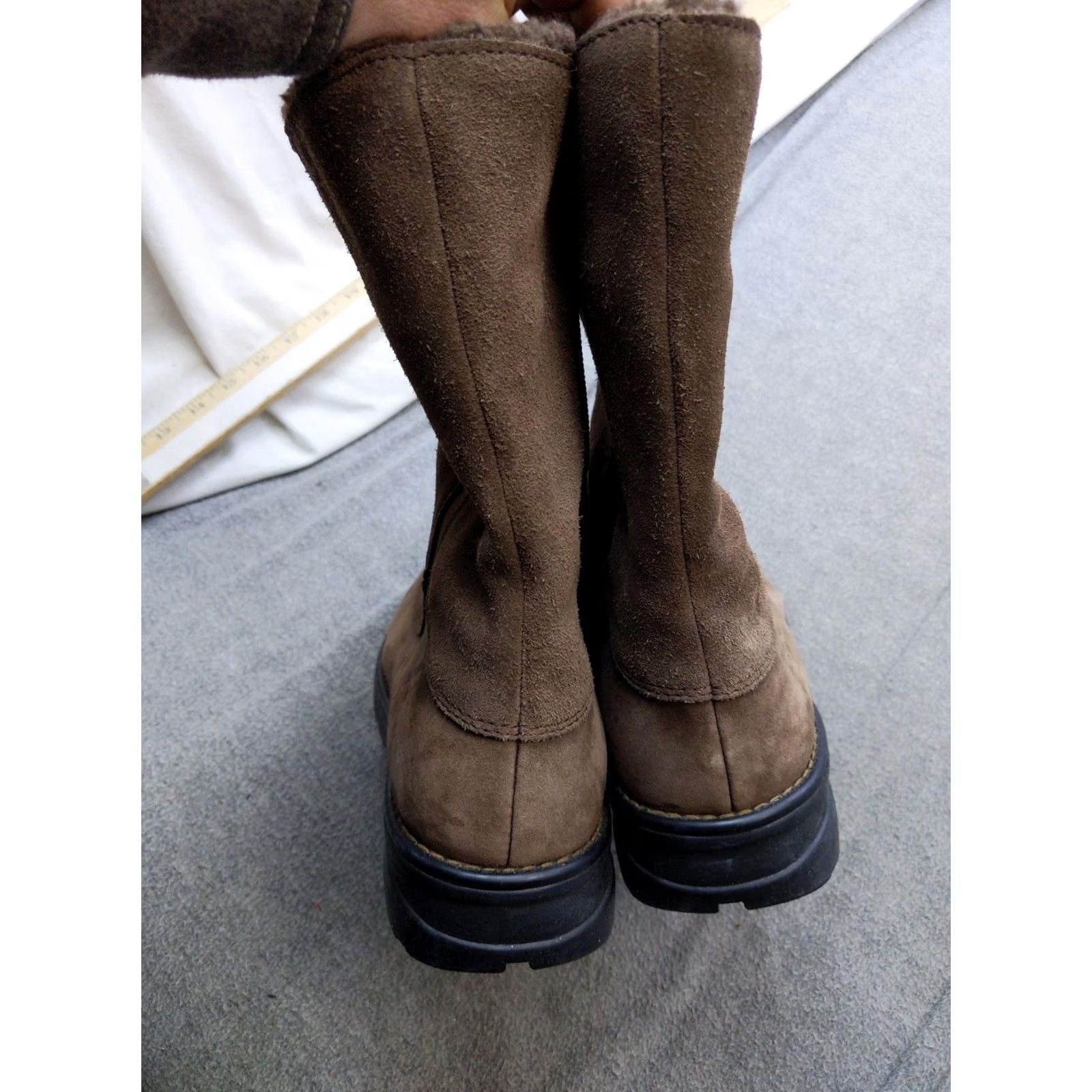 Vintage Columbia Snow Boots Womens Size 9.5 Brown Suede Mid Calf Waterproof Manchester BL5042-249 Size US 10 / IT 40 - 5 Thumbnail