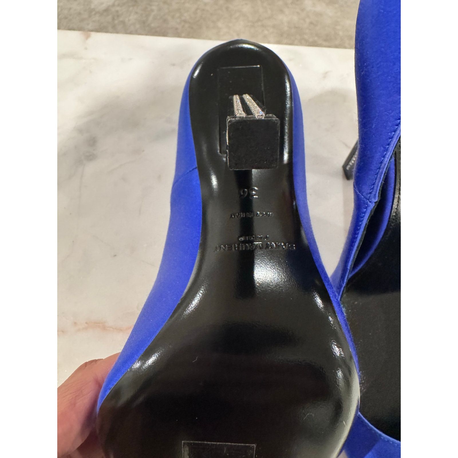 Saint Laurent Paris Saint Laurent Tower Crystal Toe Pump, EU36, 9/10, $1,295.00 Size US 6 / IT 36 - 4 Thumbnail