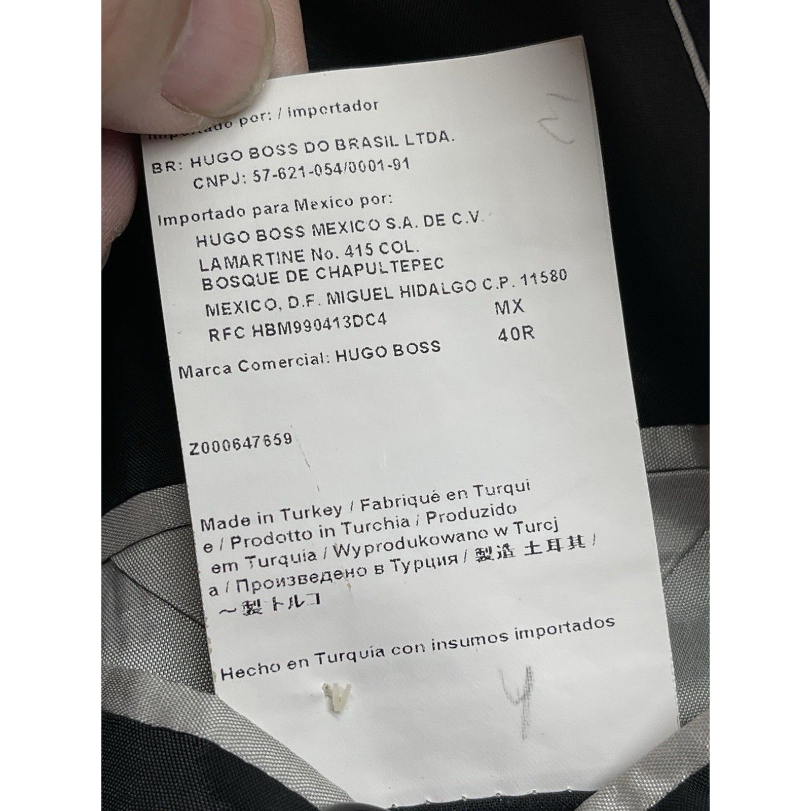 Other BOSS Hugo Boss 40R Super 100 Virgin Wool Gray Suit Jacket Bl Size 40R - 4 Thumbnail