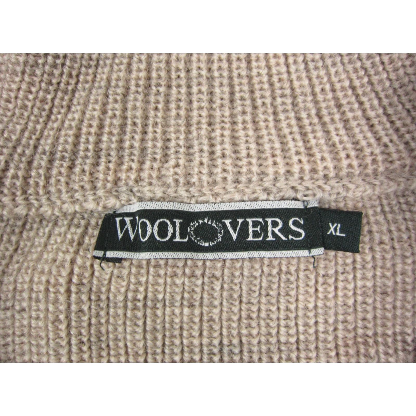 Vintage Woolovers Mens Sweater XL Brown 1/4 Zip Mock Neck Knit Wool Regular Pullover Size US XL / EU 56 / 4 - 6 Thumbnail