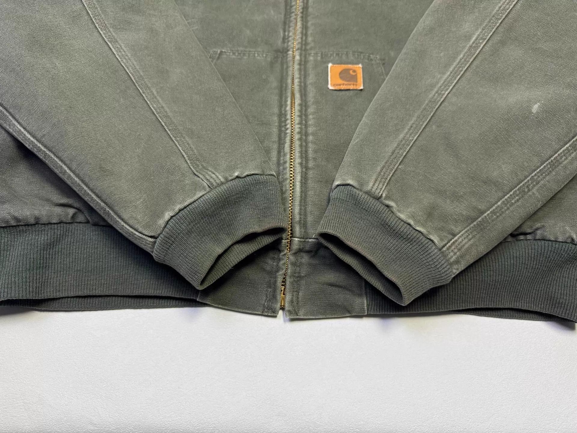 Carhartt Vintage Carhartt JQ1066 Deep Olive XL Hooded Work Jacket Size US XL / EU 56 / 4 - 3 Thumbnail