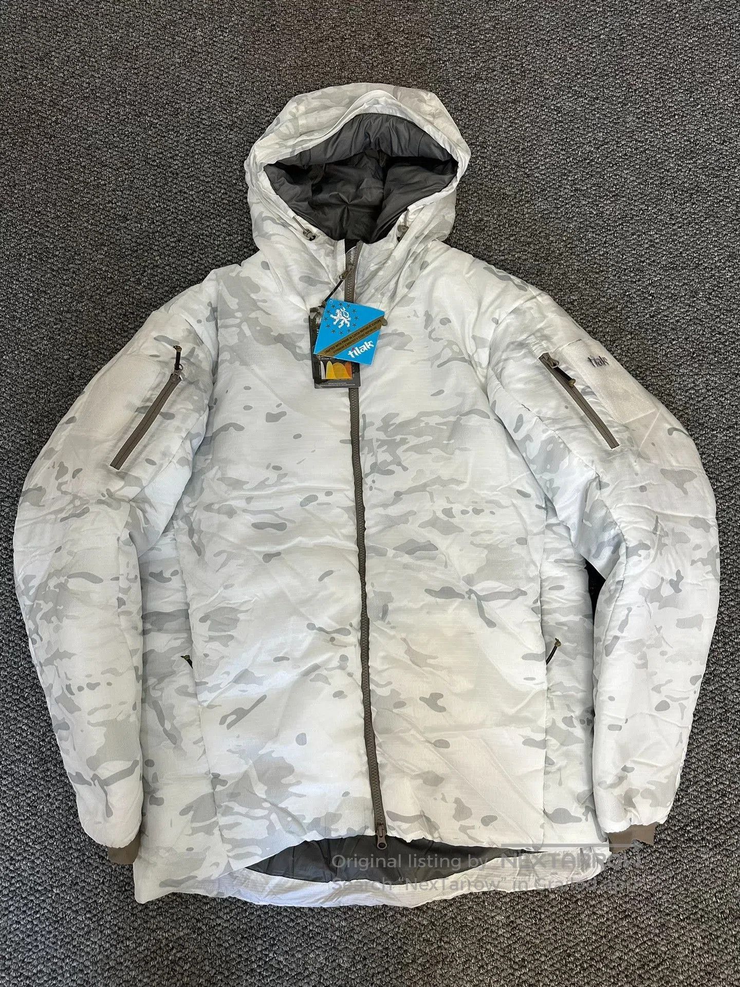 Tilak Tilak White Camouflage Cotton Jacket. Size US L / EU 52-54 / 3 - 1 Thumbnail