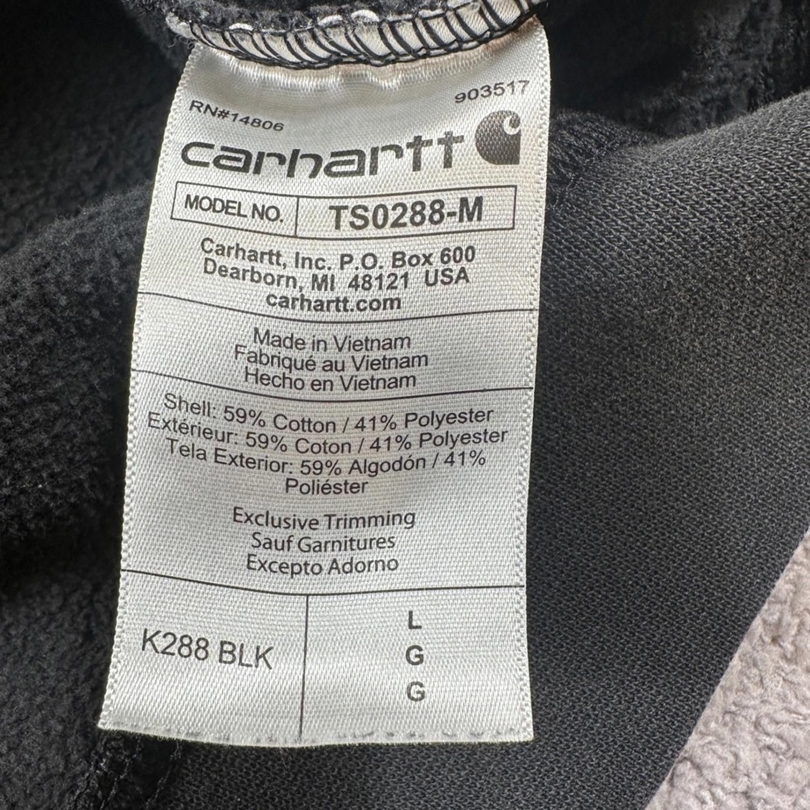 Carhartt Carhartt K288 BLK Hoodie Sweatshirt Men L Loose Fit Black Size US L / EU 52-54 / 3 - 5 Thumbnail