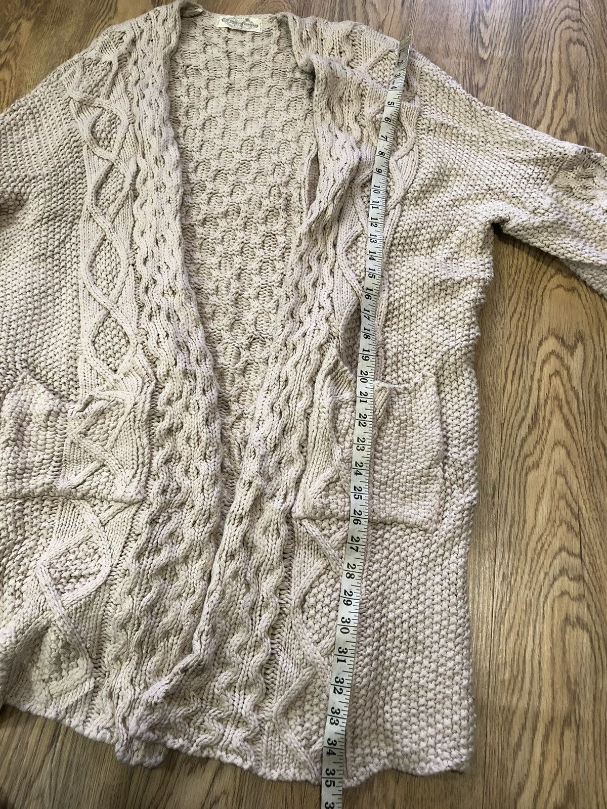 If Six Was Nine × Japanese Brand GOA Union for Worker cable knit sweater long cardigan Size US L / EU 52-54 / 3 - 9 Thumbnail
