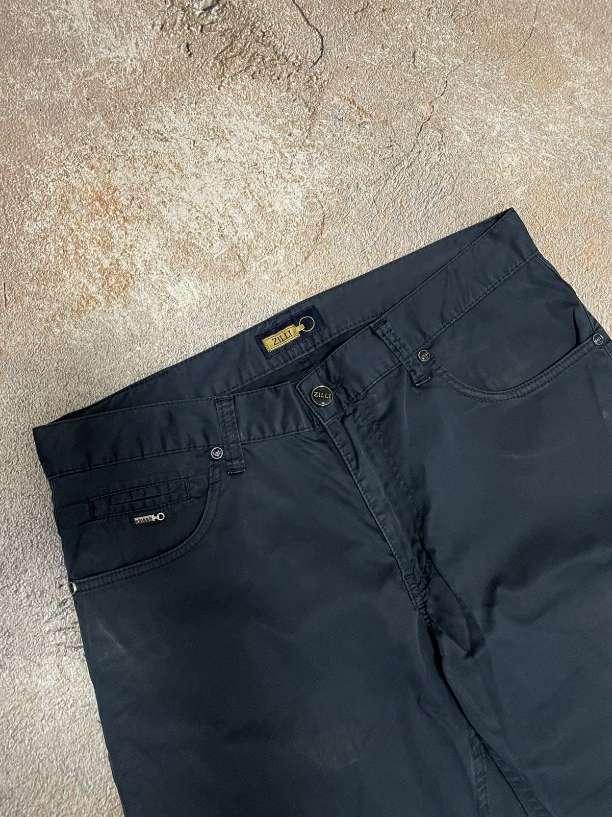Zilli Zilli Mens Cotton Light Navy Chino Pants Size US 33 - 3 Thumbnail