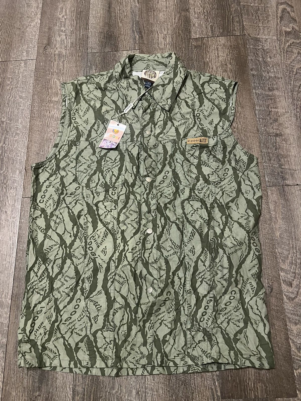 Coogi × Vintage Vintage Coogi Life Safari Camo Vest Size Large Size US L / EU 52-54 / 3 - 1 Thumbnail