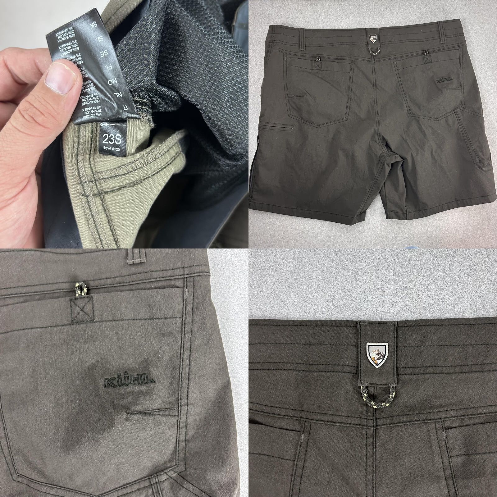 Vintage Kuhl Shorts Mens 42 Brown Quick Dry Outdoor Trail Hiking Stretch Zip Pocket 23S Size US 42 / EU 58 - 8 Thumbnail