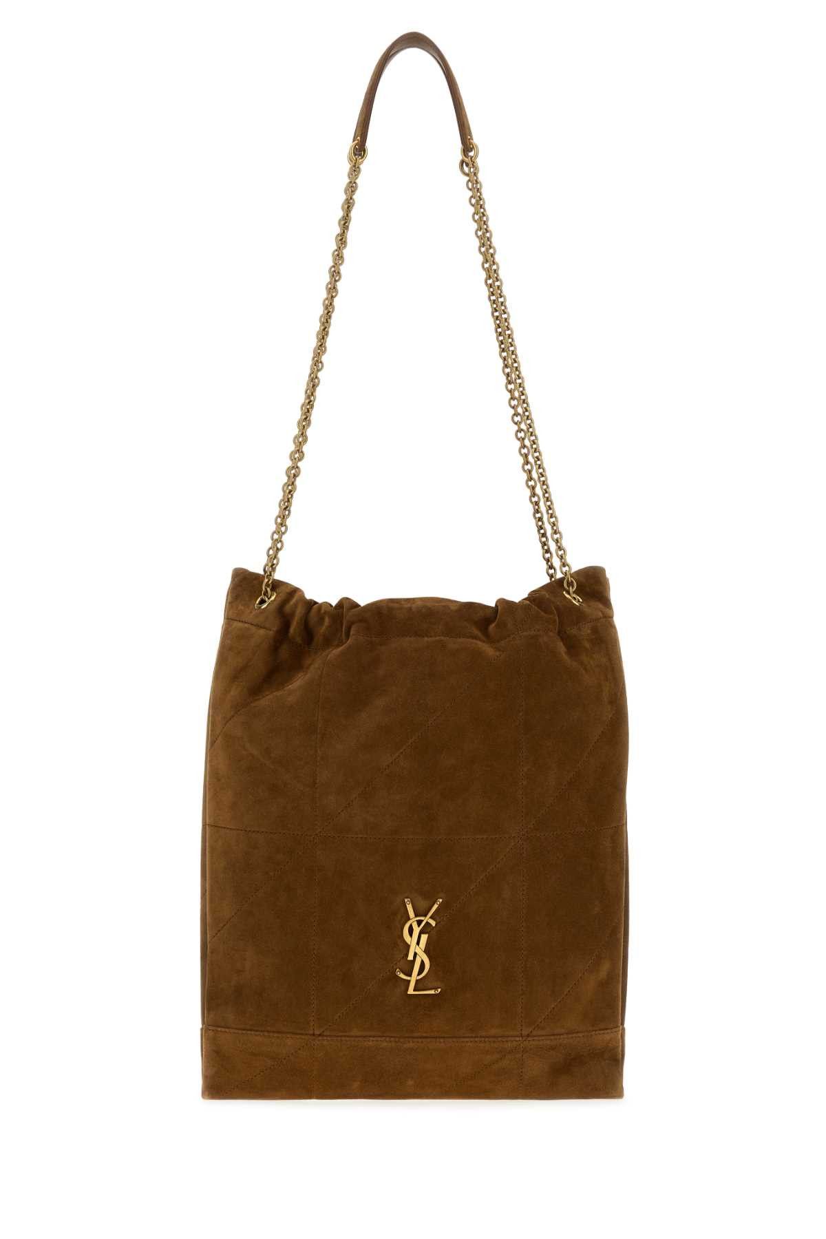 Saint Laurent Paris Brown Suede Jamie Pochon Shoulder Bag Size ONE SIZE - 1 Thumbnail