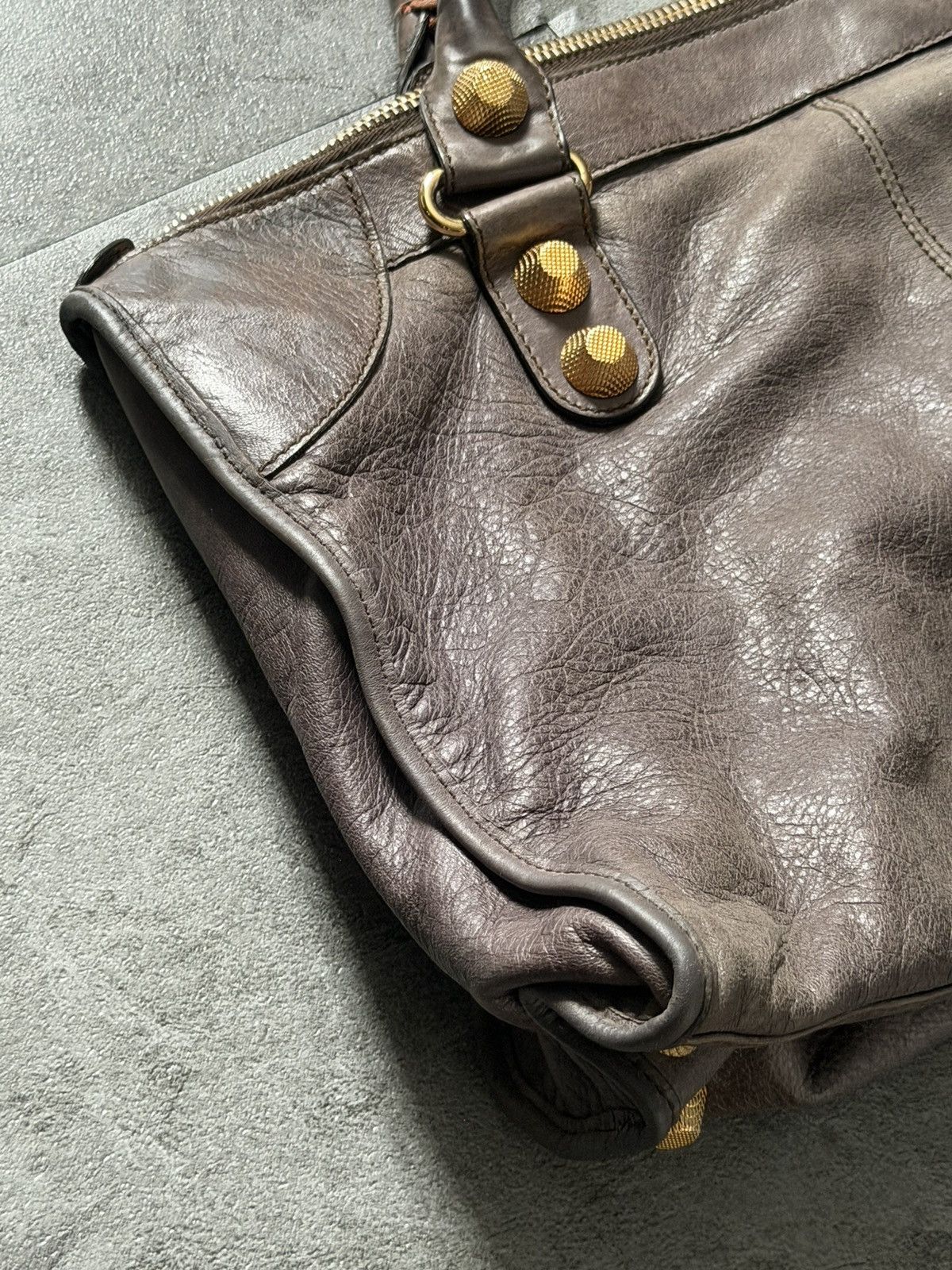 Balenciaga 2000’s Balenciaga Mocha brown Giant 21 Gold Work Bag Size ONE SIZE - 8 Thumbnail