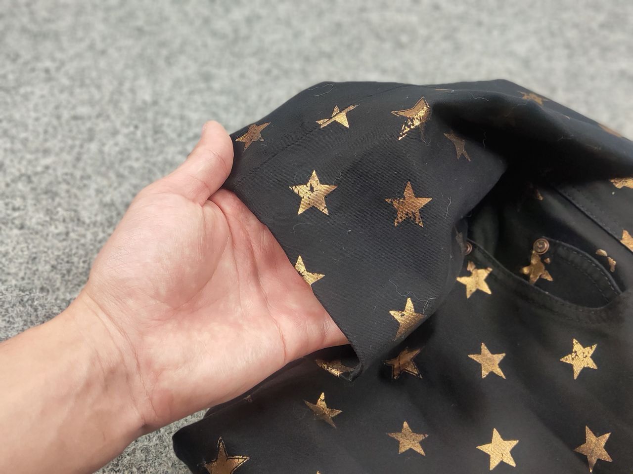 Just Cavalli Just Cavalli Casual black pants with gold star print Size 28" / US 6 / IT 42 - 13 Thumbnail