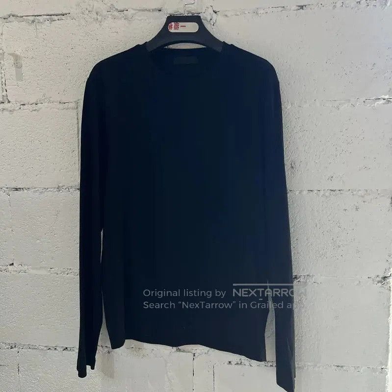 Prada Prada Black Cotton Long Sleeve Sweatshirt for Men. Size US M / EU 48-50 / 2 - 1 Thumbnail