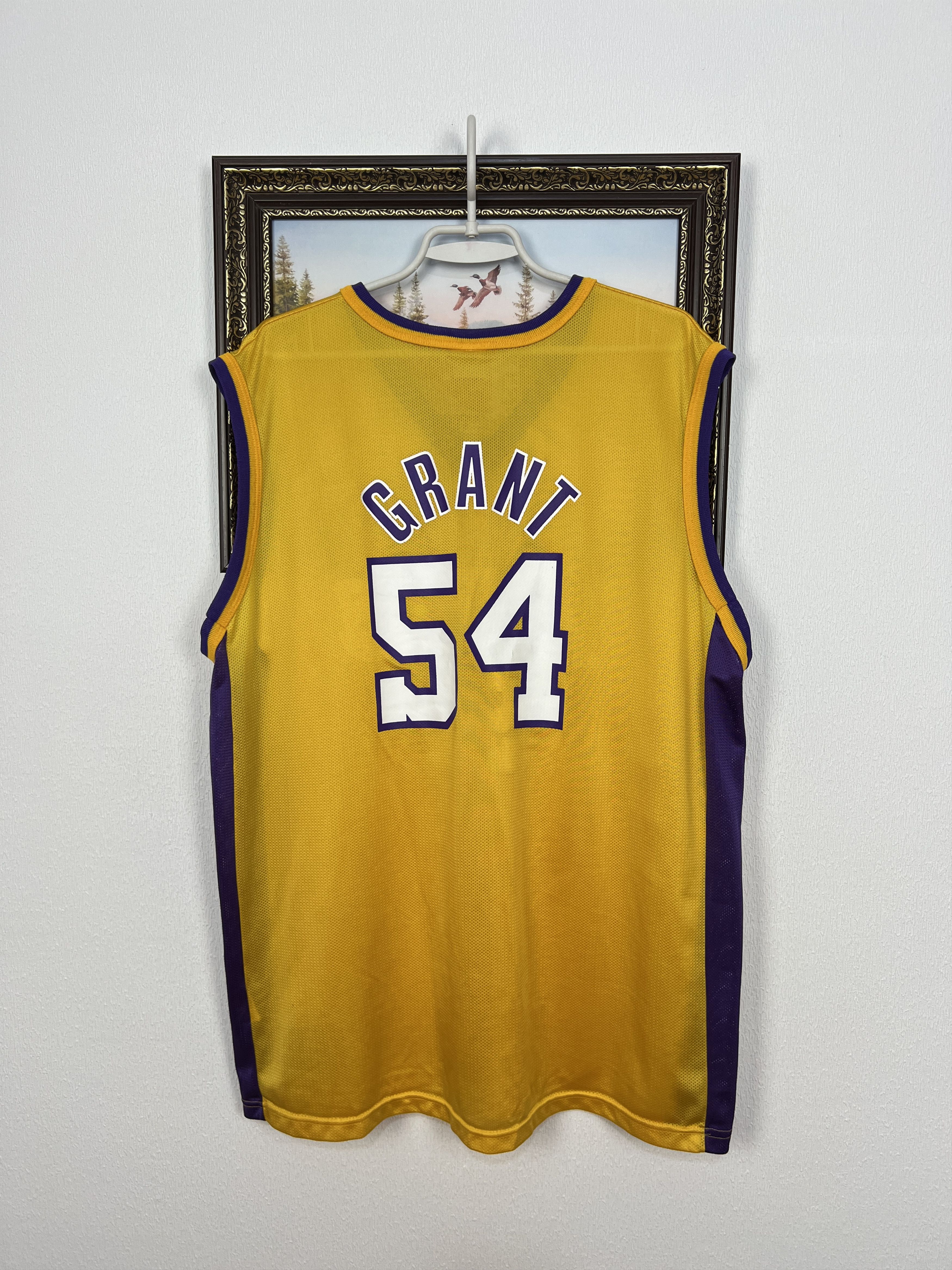 Champion Vintage 90's Champion Los Angeles Lakers Grant Jersey Size US L / EU 52-54 / 3 - 10 Thumbnail